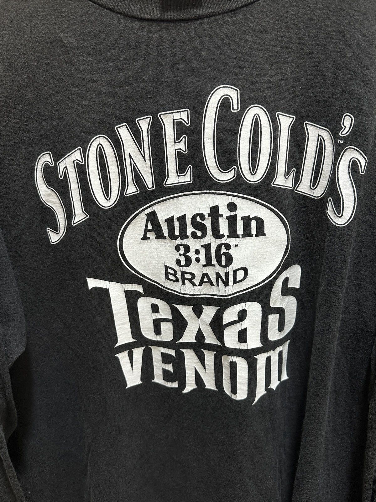 WWF Vintage Stone Cold Texas Venom L/S Shirt (Y2K 2001) Size US L / EU 52-54 / 3 - 3 Thumbnail