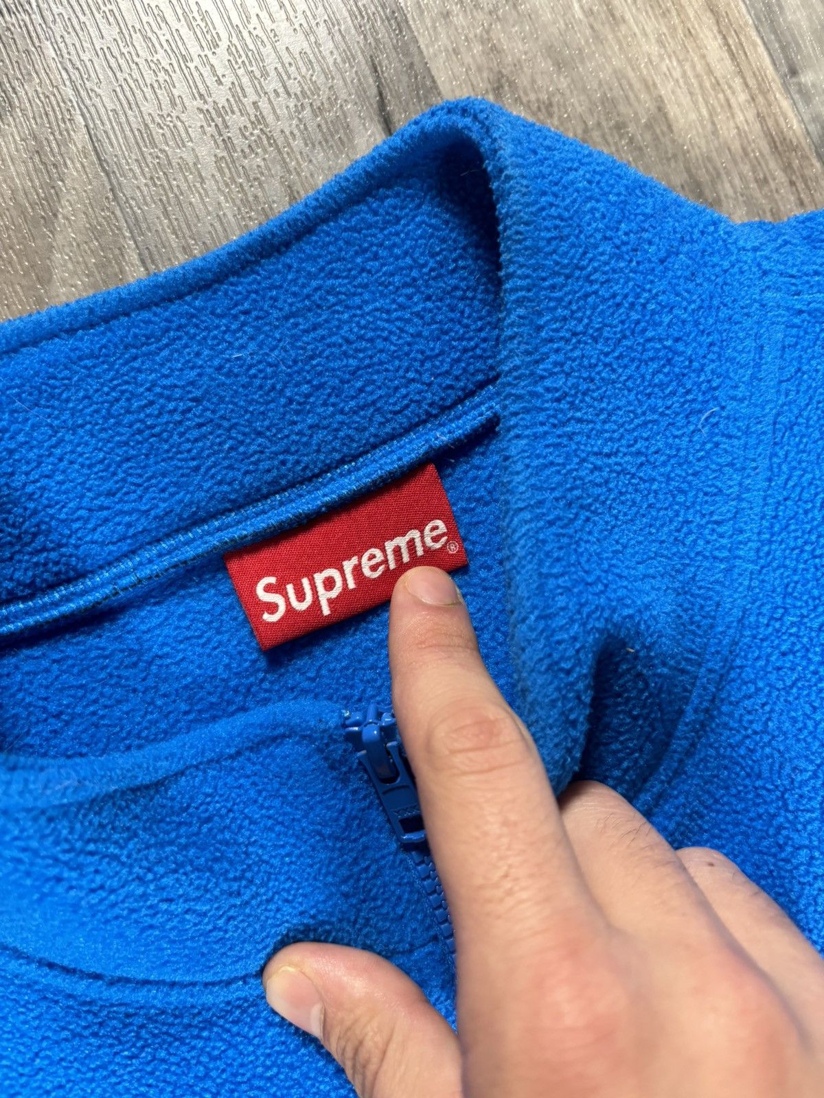 Supreme Supreme Polartec Half Zip Pullover Blue Size US XL / EU 56 / 4 - 5 Thumbnail