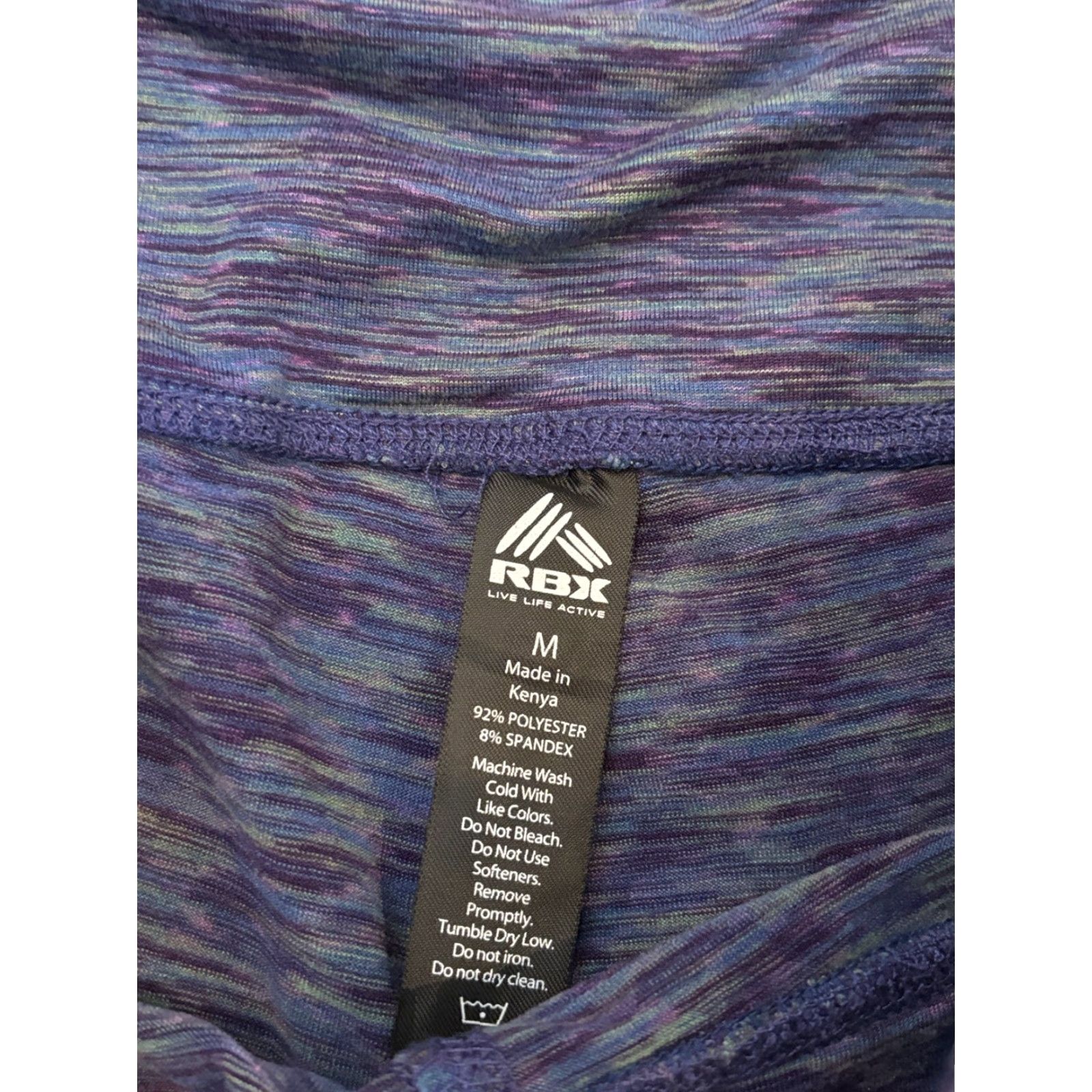 Vintage RBX Active Purple Leggings Yoga Running Activewear Polyester Womens Medium Size M Stretch Skinny Compression Athletic Size 32" / US 10 / IT 46 - 2 Thumbnail