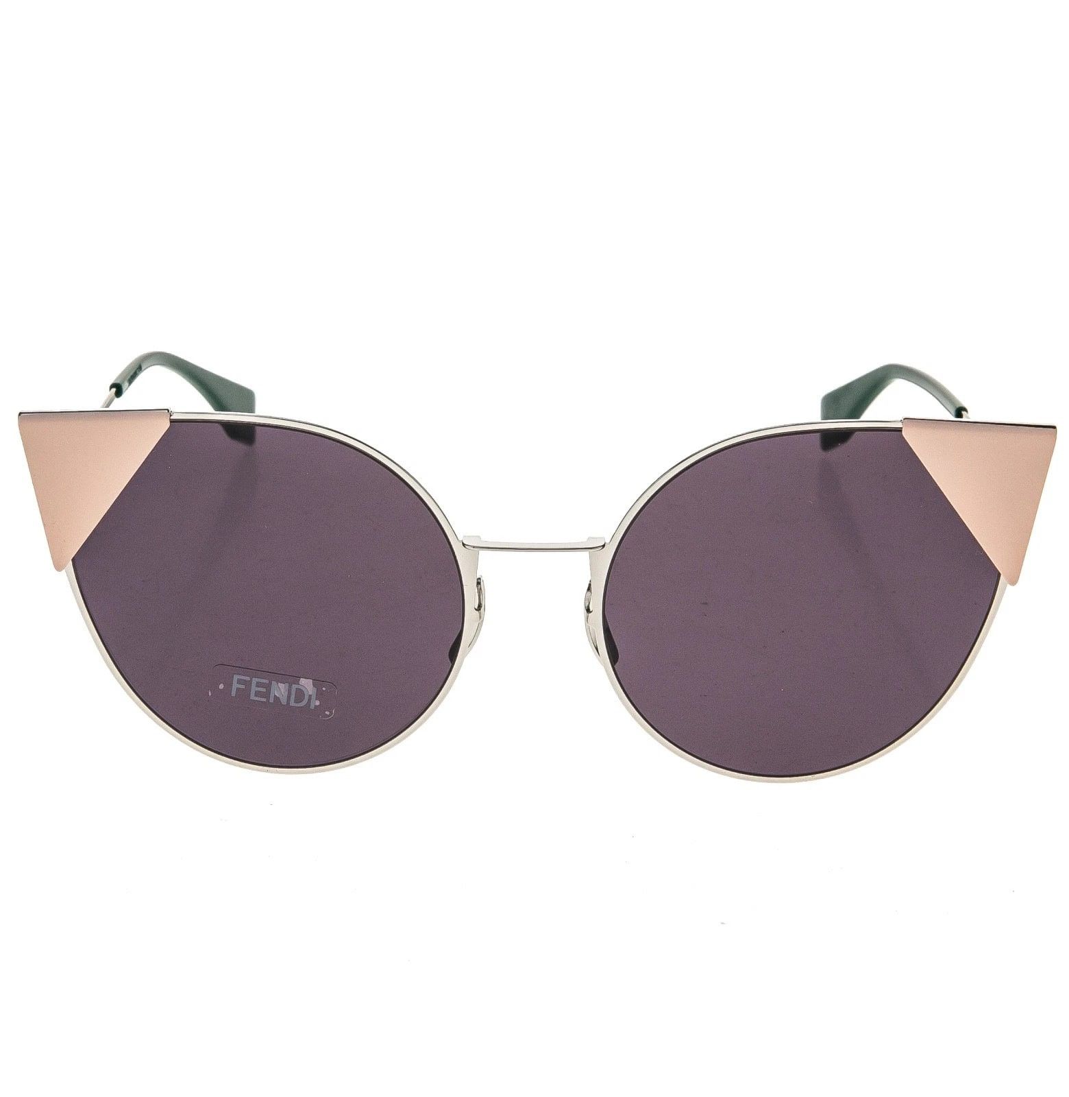Fendi FENDI FF0190S LEI 0190 Silver Pink Geometric Triangle Cat Size ONE SIZE - 5 Thumbnail