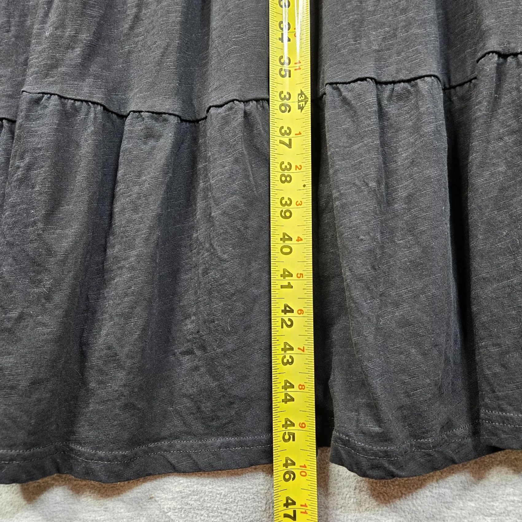 Vintage VINTAGE? No. ULLA Black Women's V-neck Ruffle Hem Long Sleeve Dress 20/22 Size 3XL / US 20-22 - 4 Thumbnail