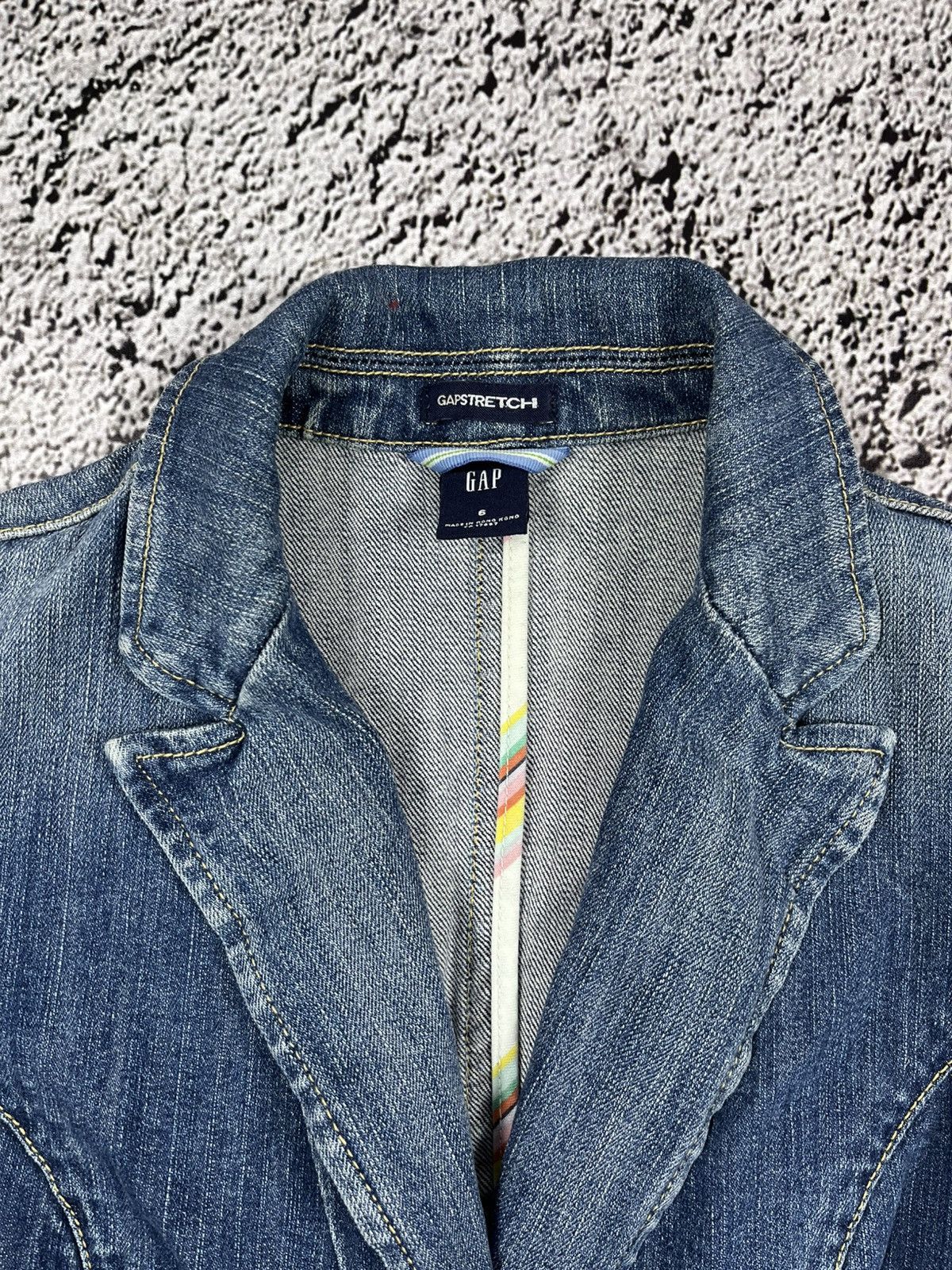 Gap Vintage Y2K Gap denim jacket streetwear grunge size 6 Size XS / US 0-2 / IT 36-38 - 6 Thumbnail