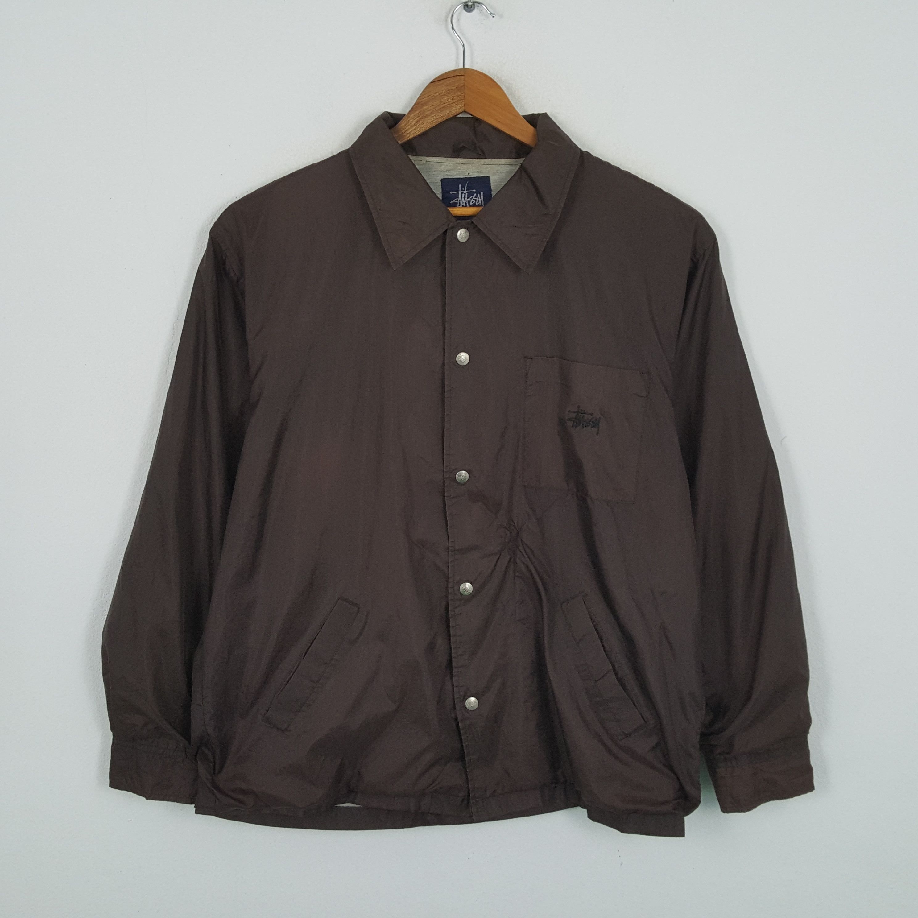 Stussy × Vintage Vintage STUSSY Streetwear Skateboard Logo Style Jacket Size US XL / EU 56 / 4 - 3 Thumbnail