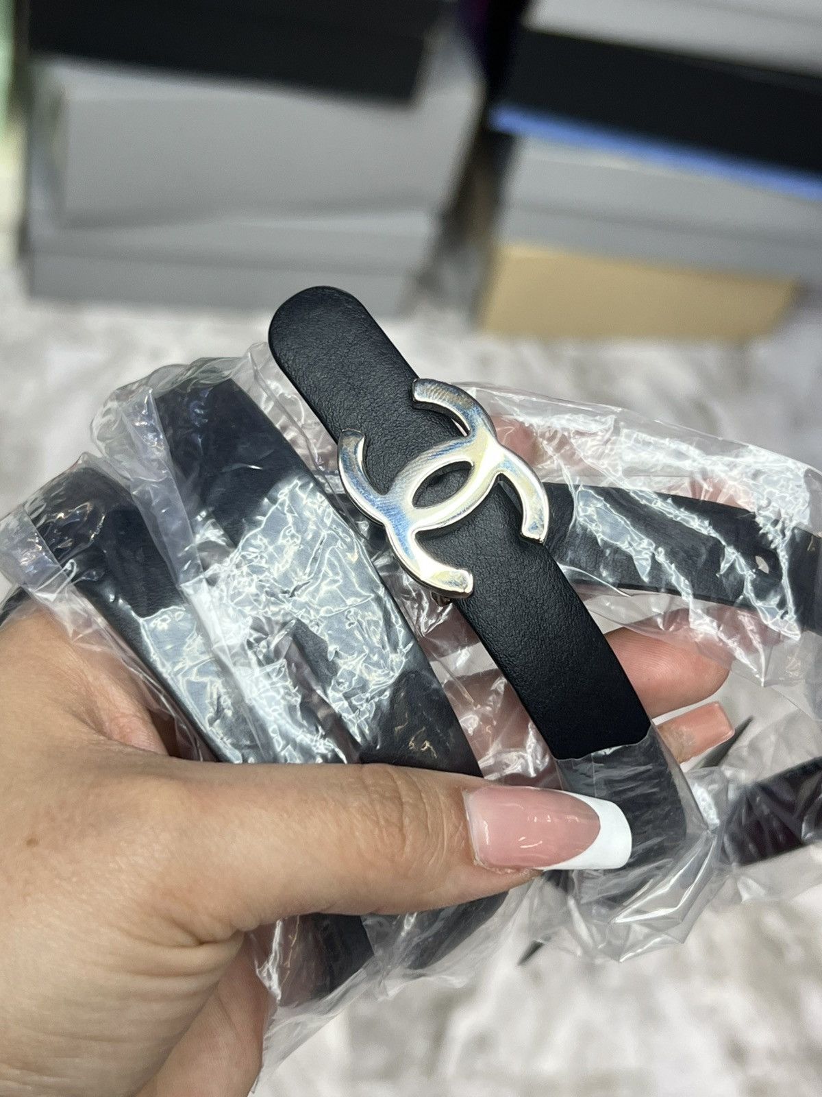 Chanel Chanel Reversible Leather Belt Size ONE SIZE - 2 Thumbnail