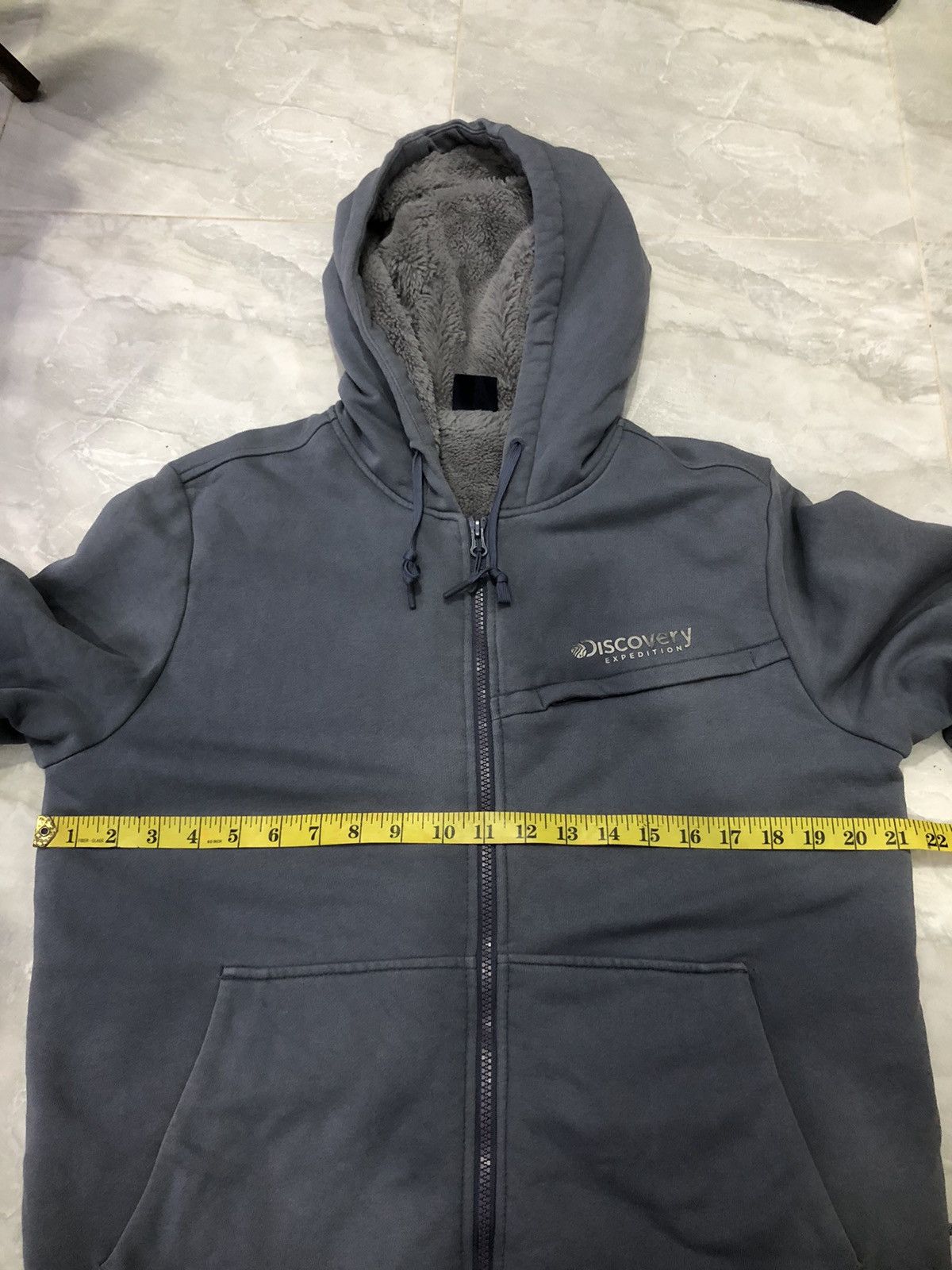 DISCOVERED × Japanese Brand × U.S. Expedition Discovery expedition grey hoodie with sherpa lining Size US M / EU 48-50 / 2 - 17 Thumbnail