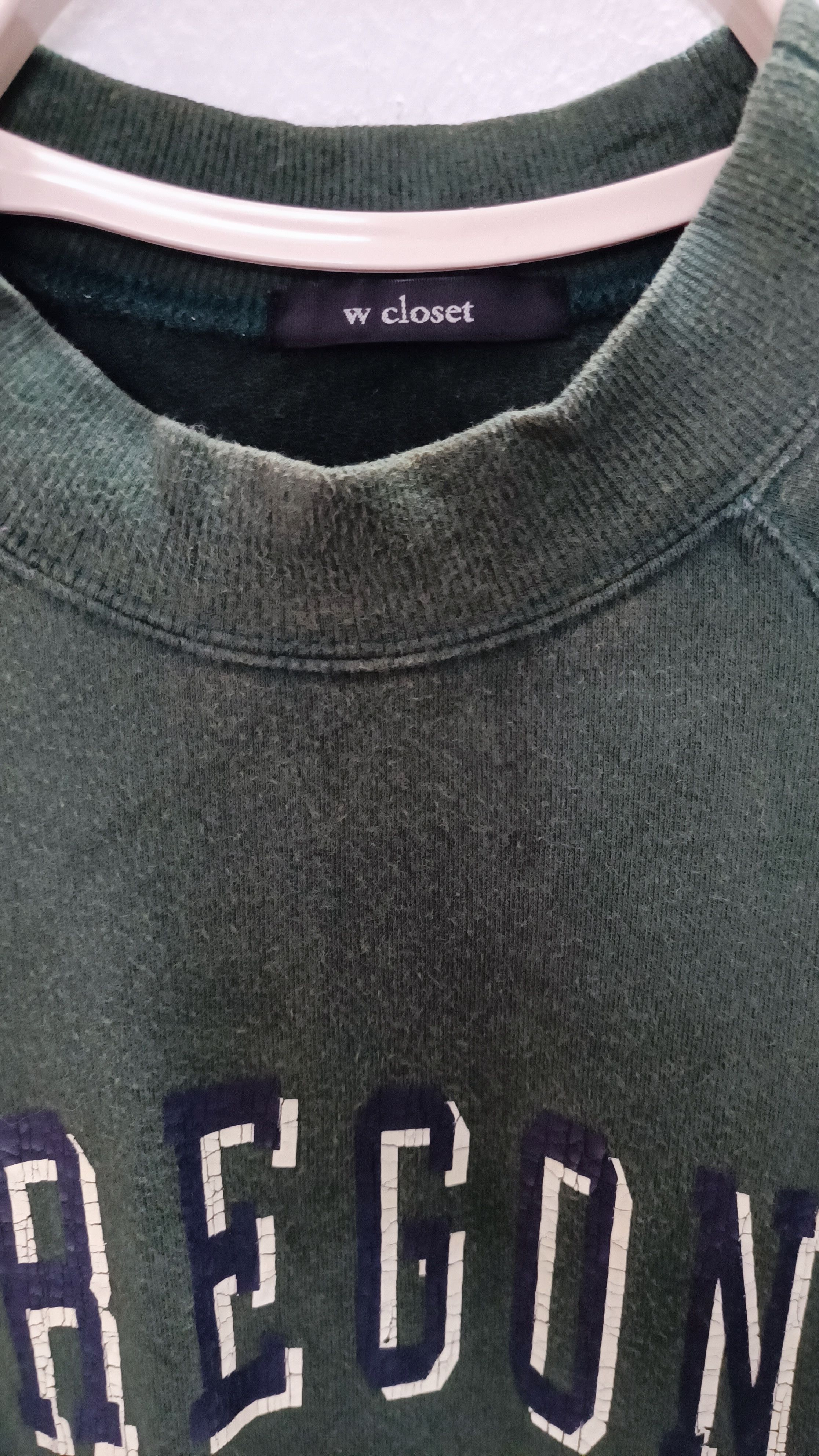 Designer × Japanese Brand × Vintage Green Vintage Look W Closet Sweatshirts Size US M / EU 48-50 / 2 - 3 Thumbnail