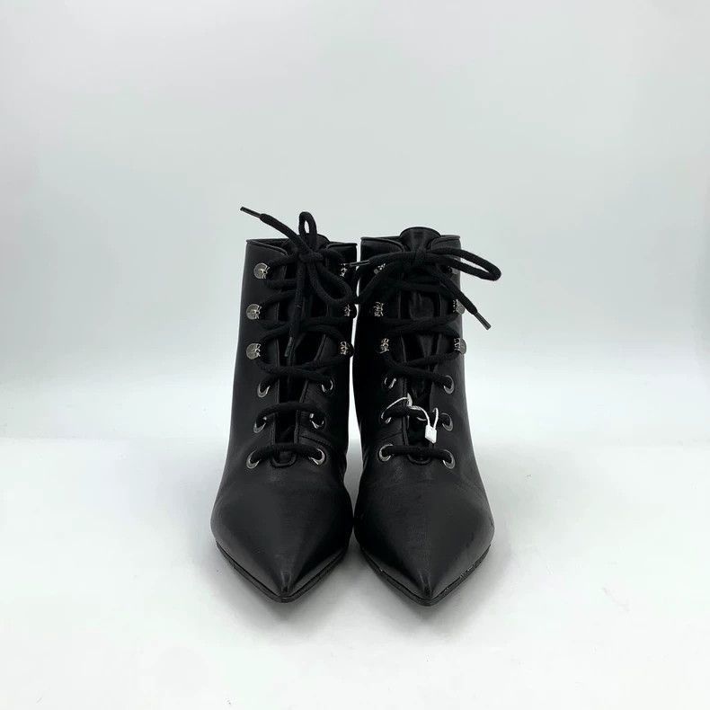 Dior Dior Christian Dior Black Leather High Heel Ankle Boots-25 Size US 8 / IT 38 - 3 Thumbnail
