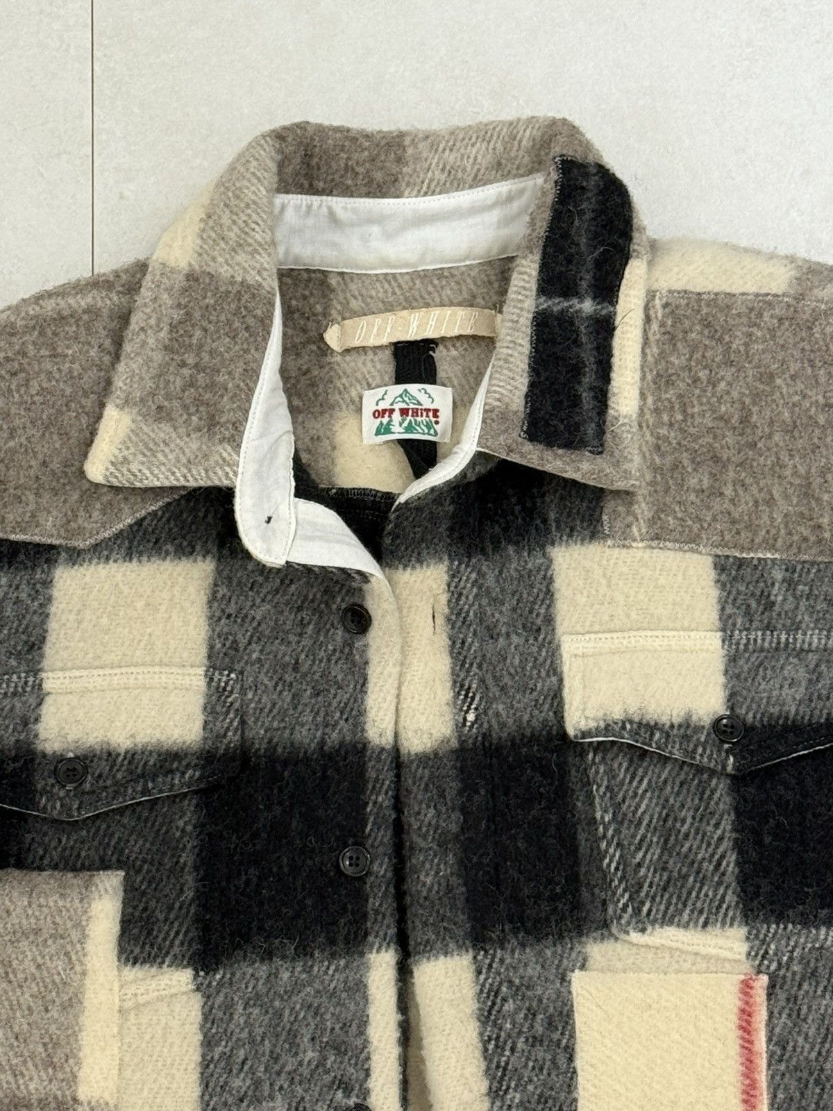 Off-White off-white Lana Wool pattern shirt Size US XS / EU 42 / 0 - 6 Thumbnail