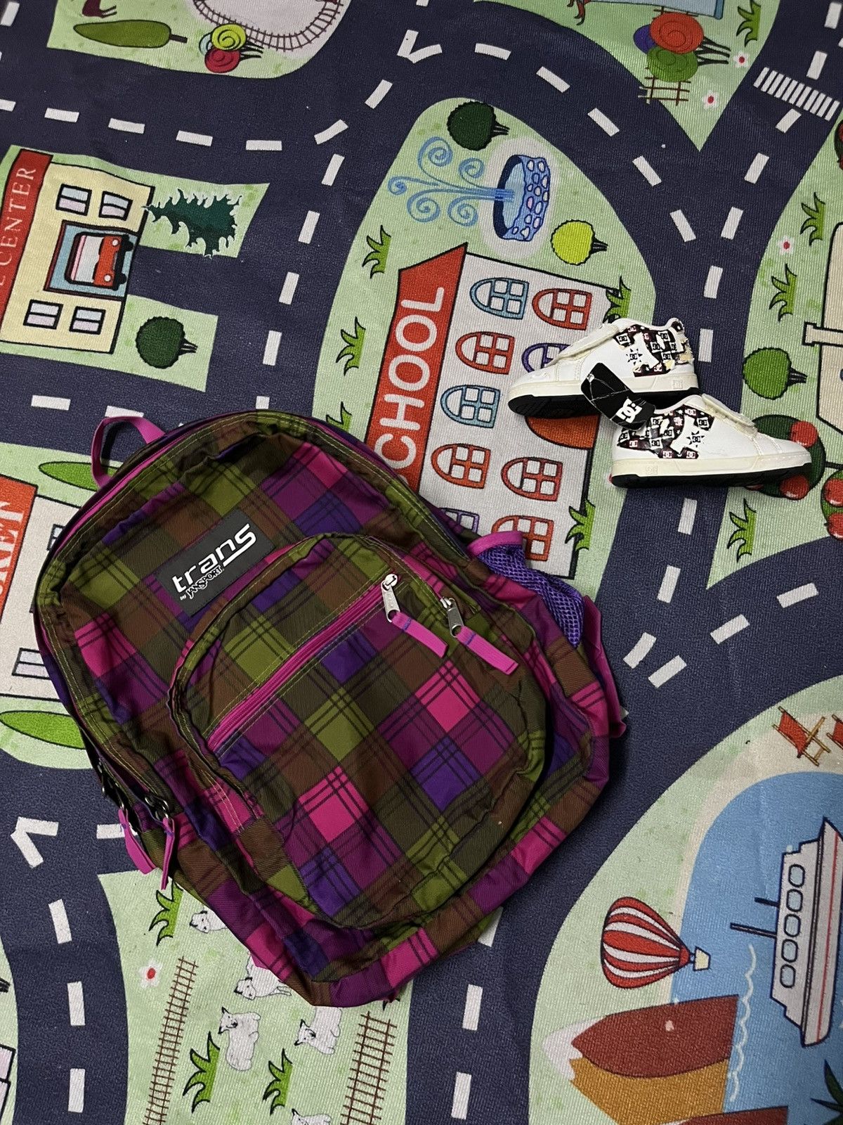 Jansport TRANS BY JANSPORT PLAID BACKPACK HARDTOFIND Size 34 - 2 Thumbnail