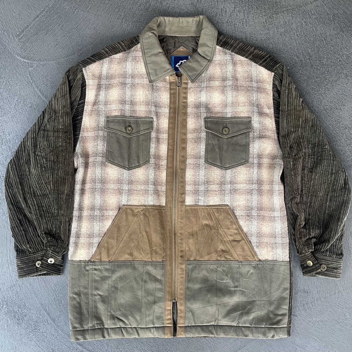 Mr. Junko Mr Junko Corduroy Flannel Patchwork Quilted Coat Size US L / EU 52-54 / 3 - 1 Thumbnail