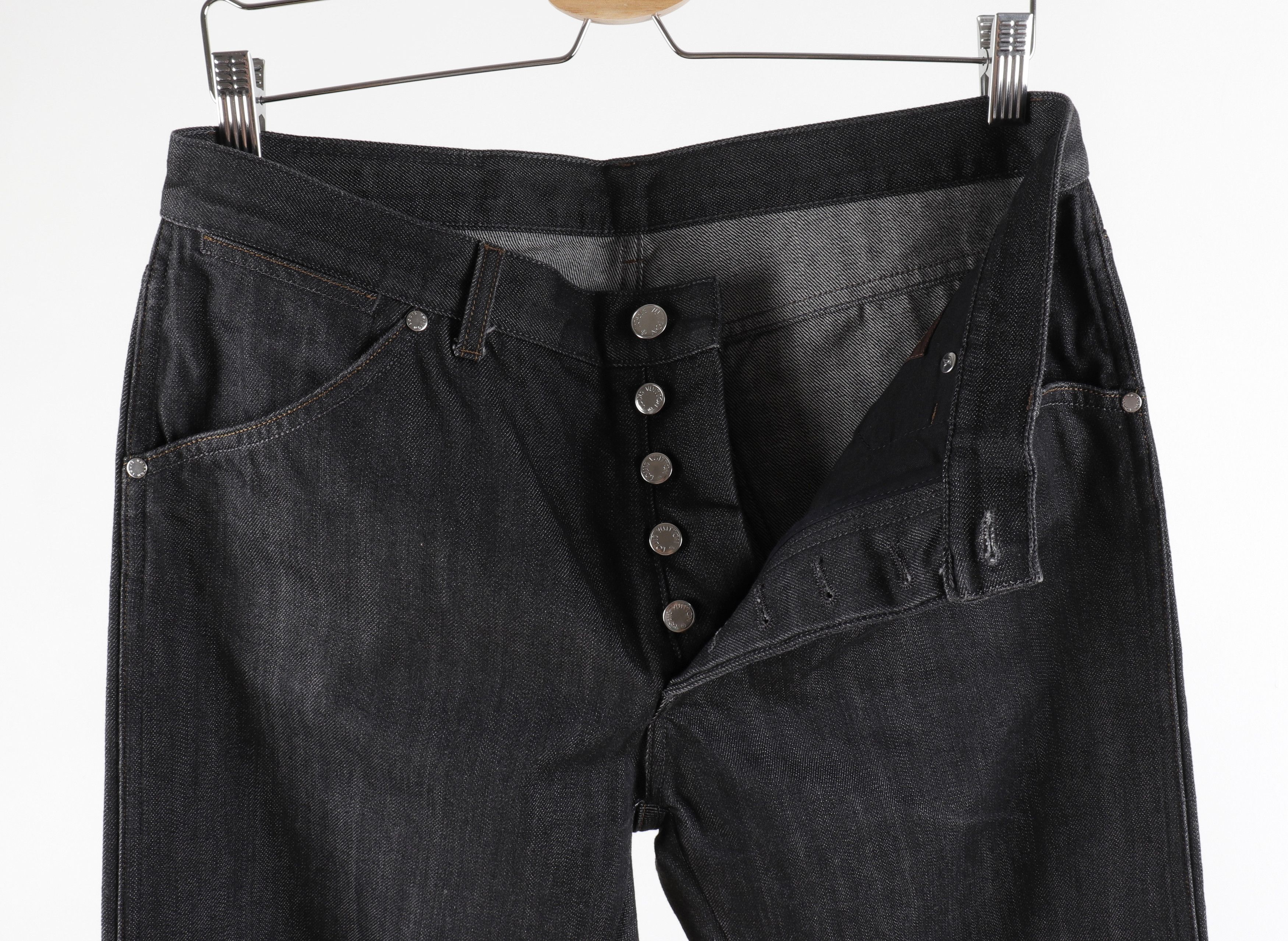 Louis Vuitton Louis Vuitton Size FR42 Brown Fleur LV Logo Black Jeans Size US 32 / EU 48 - 6 Thumbnail
