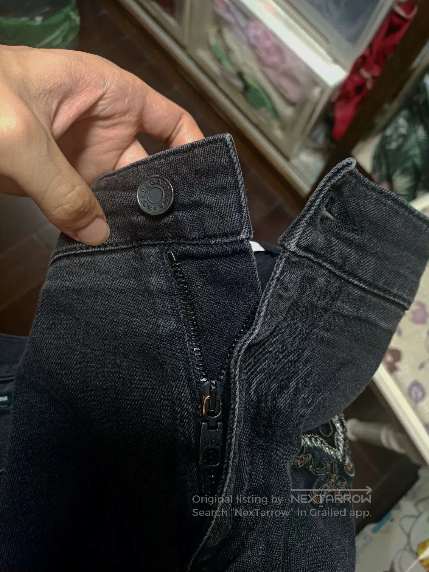 Dolce & Gabbana Dolce&Gabbana Sacred Heart Crown Jeans. Size US 40 / EU 56 - 7 Thumbnail