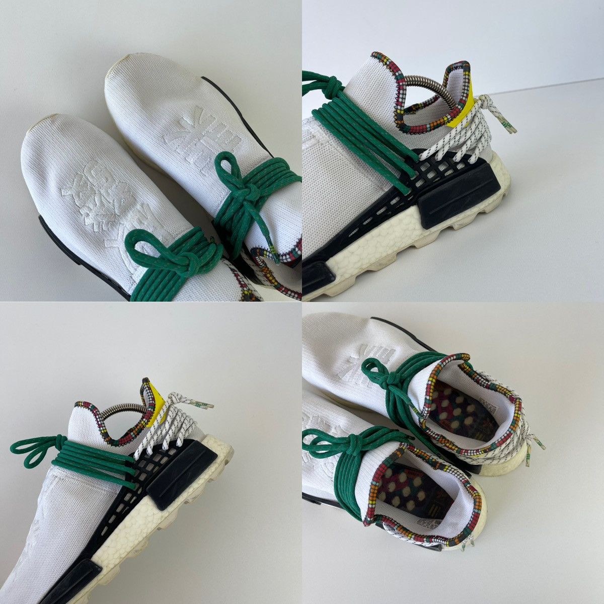 Adidas × Human Made Adidas NMD Human Race Pharrell Inspiration Pack White EE7583 Size US 10.5 / EU 43-44 - 7 Thumbnail