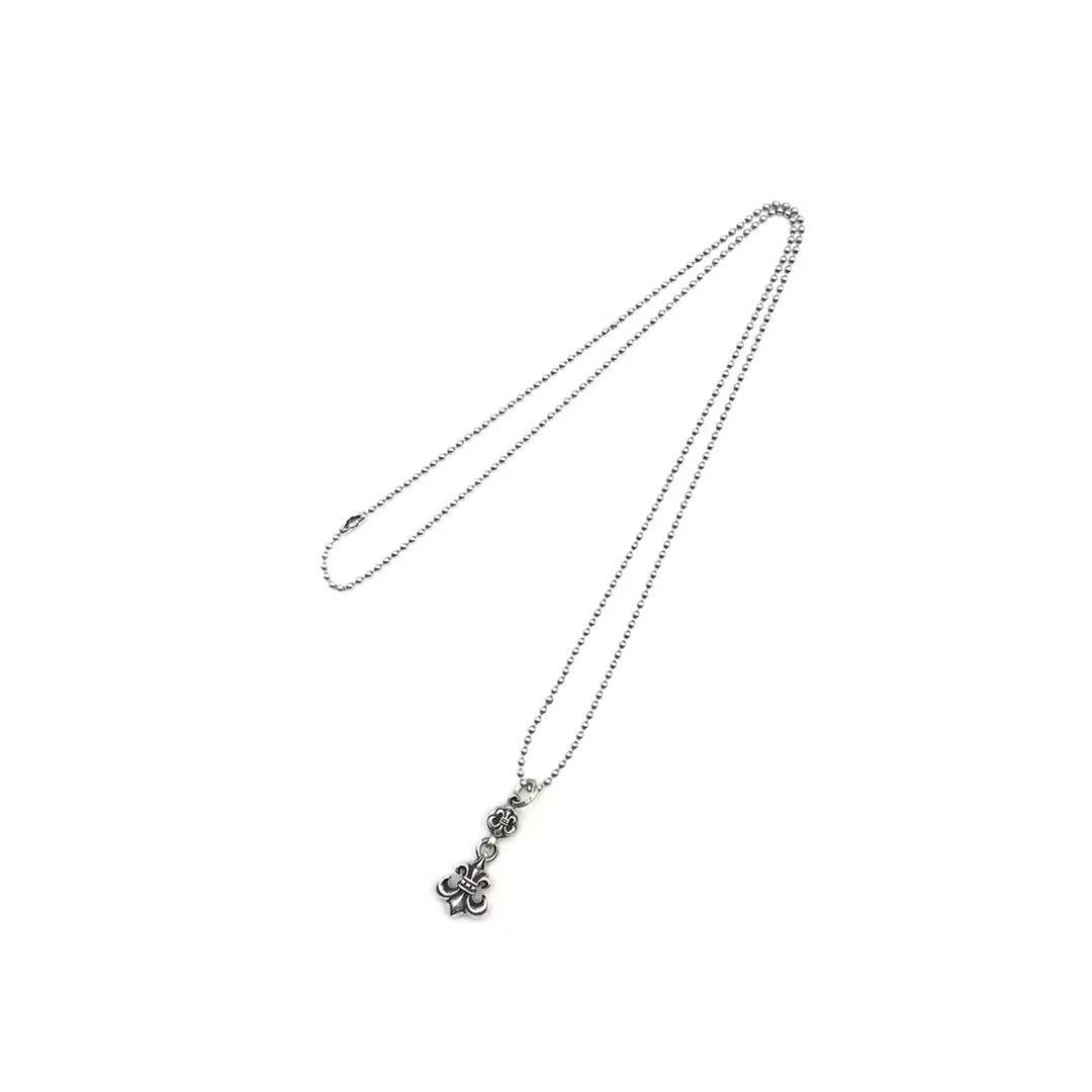Chrome Hearts Chrome Hearts Silver 1 Ball BS Fleur Ball Chain Necklace Size ONE SIZE - 2 Thumbnail