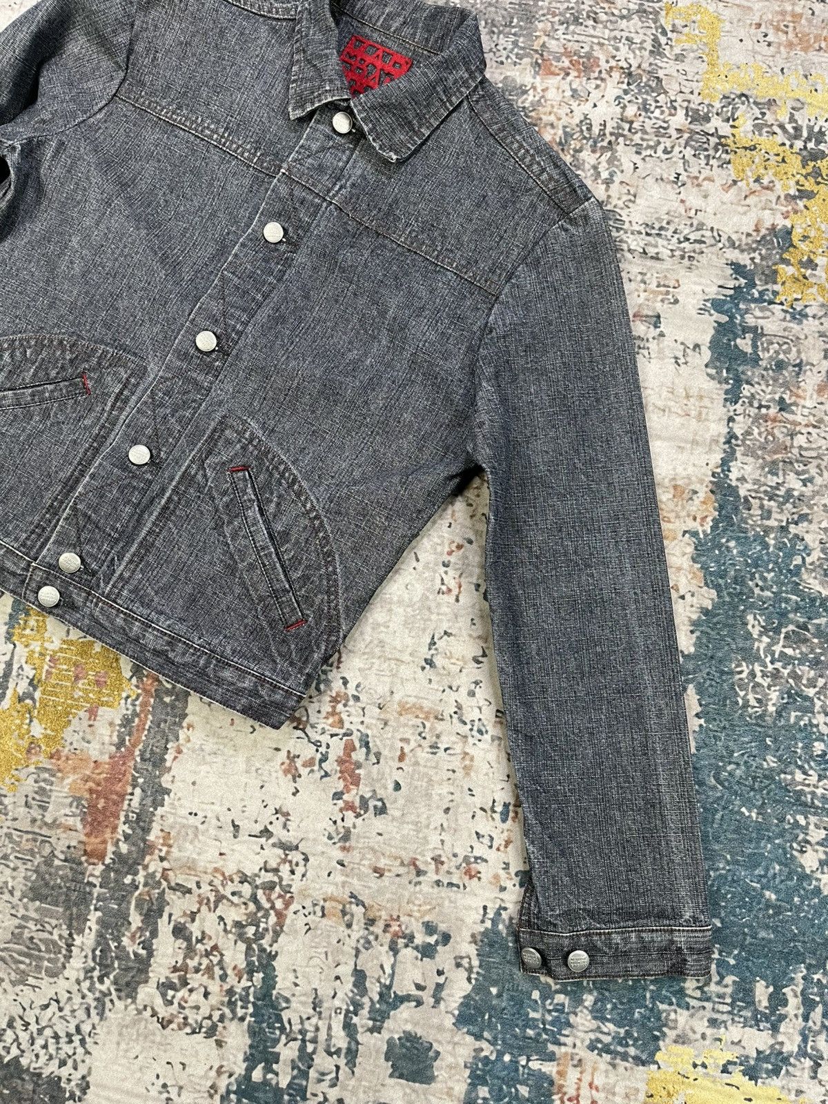 Marithe + Francois Girbaud Marithe + Francois Girbaud Denim Trucker Jacket Size S / US 4 / IT 40 - 7 Thumbnail