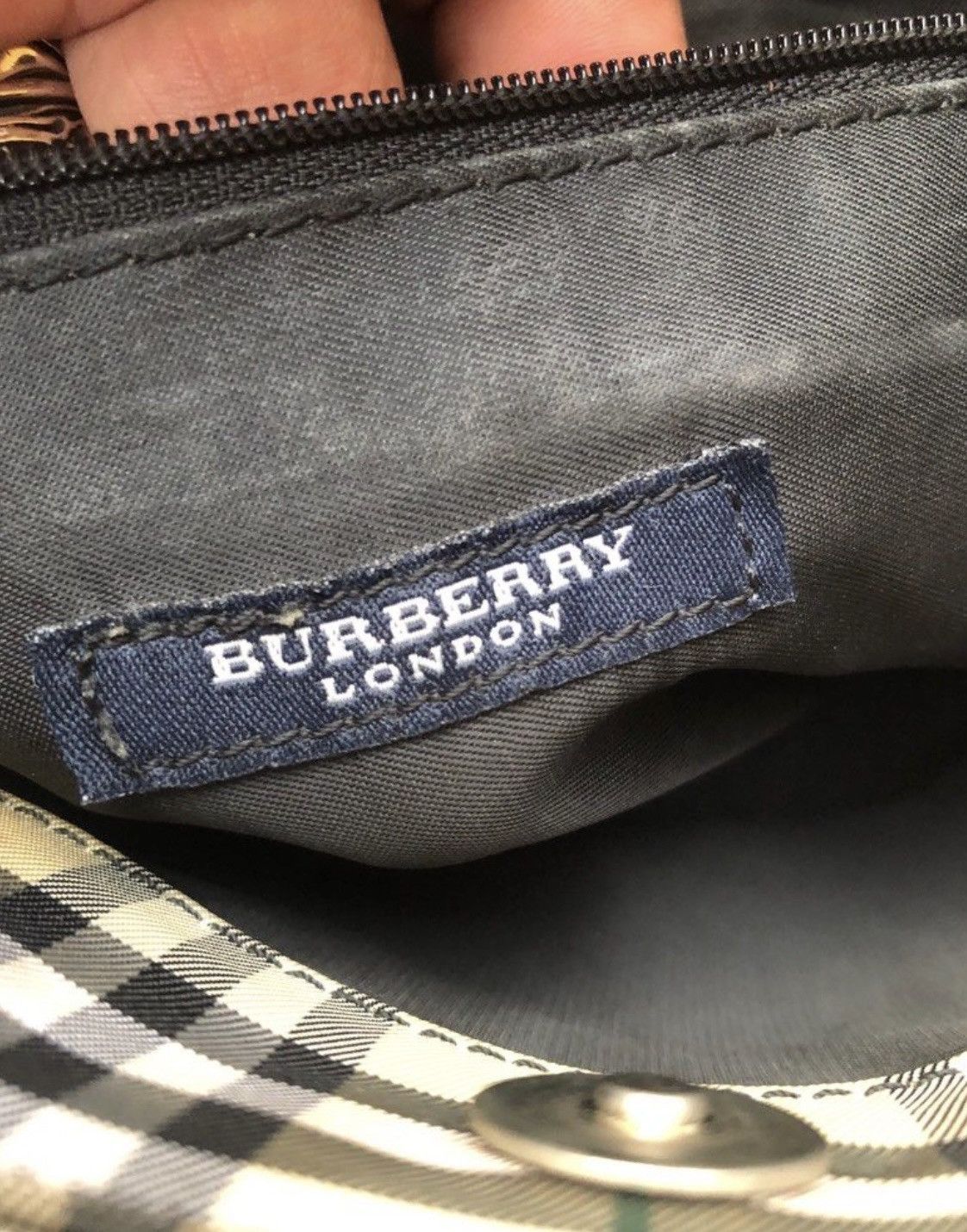 Burberry × Burberry Prorsum Burberry classic check handbag small Made in Italy leather Size ONE SIZE - 4 Thumbnail
