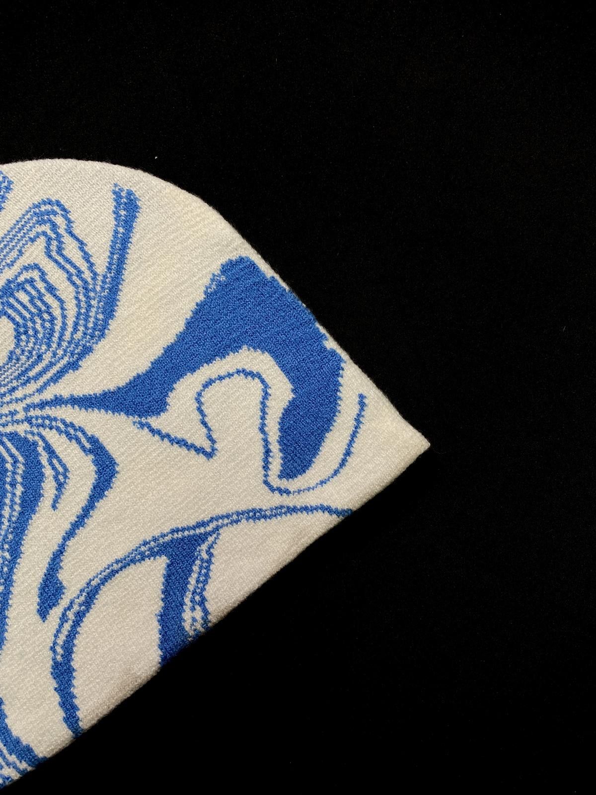 Japanese Brand Rare Planet Heaven Graphic No Cuff Knit Blue Beanie OS Size ONE SIZE - 2 Thumbnail