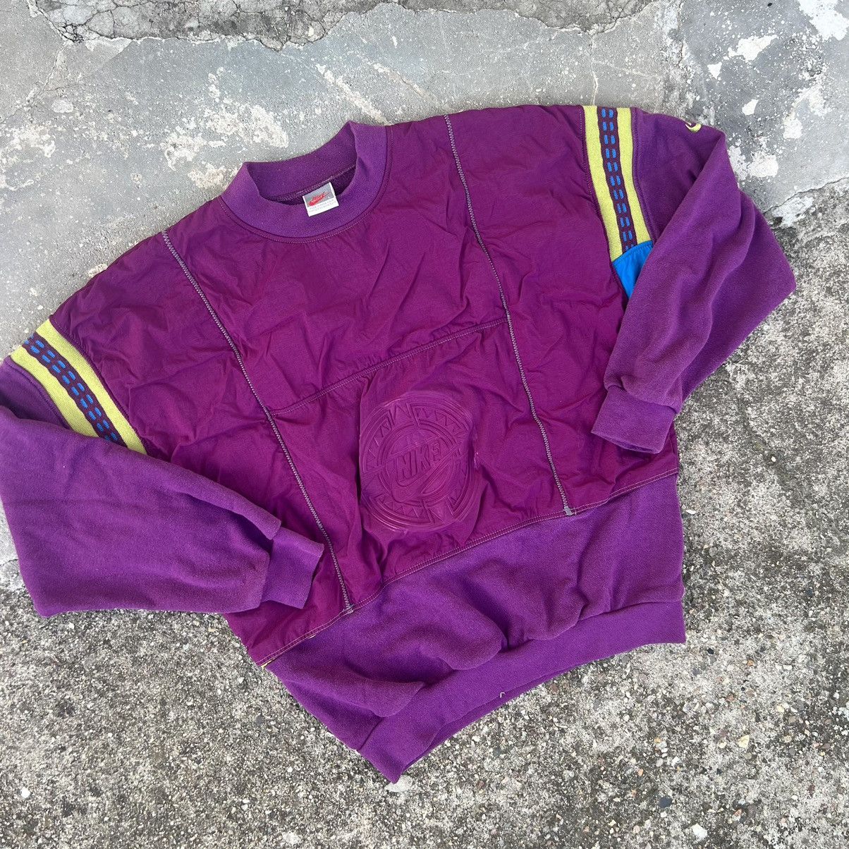 Nike × Vintage 90s Nike Swoosh Vintage Y2K Oversized Retro Zip Sweatshirt Size US M / EU 48-50 / 2 - 2 Thumbnail