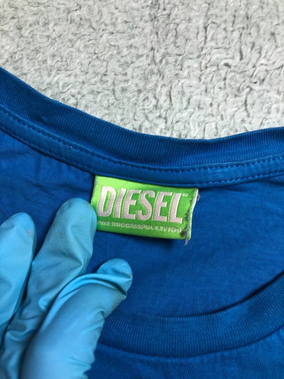 Diesel Vintage Diesel Blue Y2K Logo Short Sleeve T-Shirt Size L Size US L / EU 52-54 / 3 - 2 Thumbnail