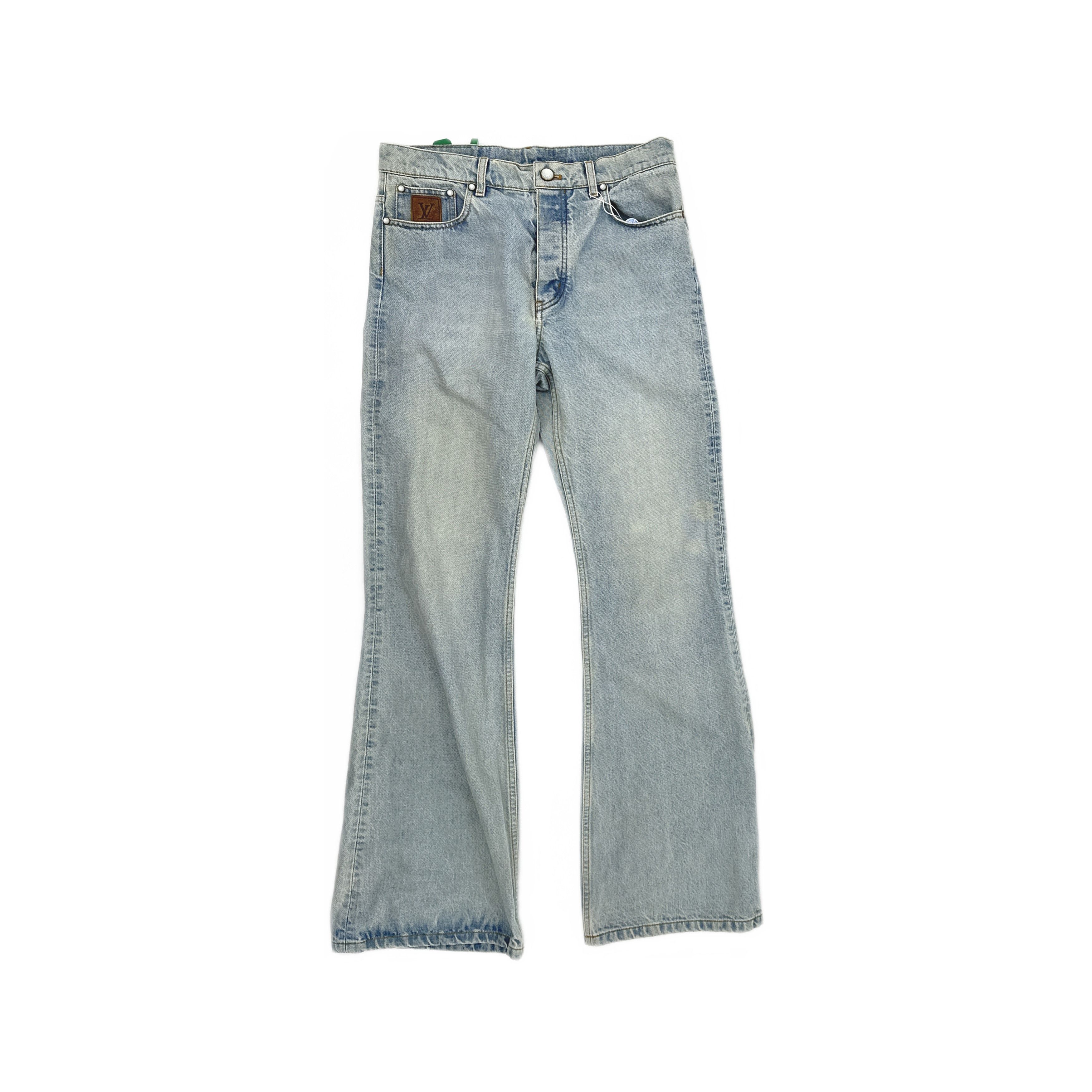 Louis Vuitton Louis Vuitton Embroidered Logo Denim Size 30 Size US 30 / EU 46 - 1 Thumbnail