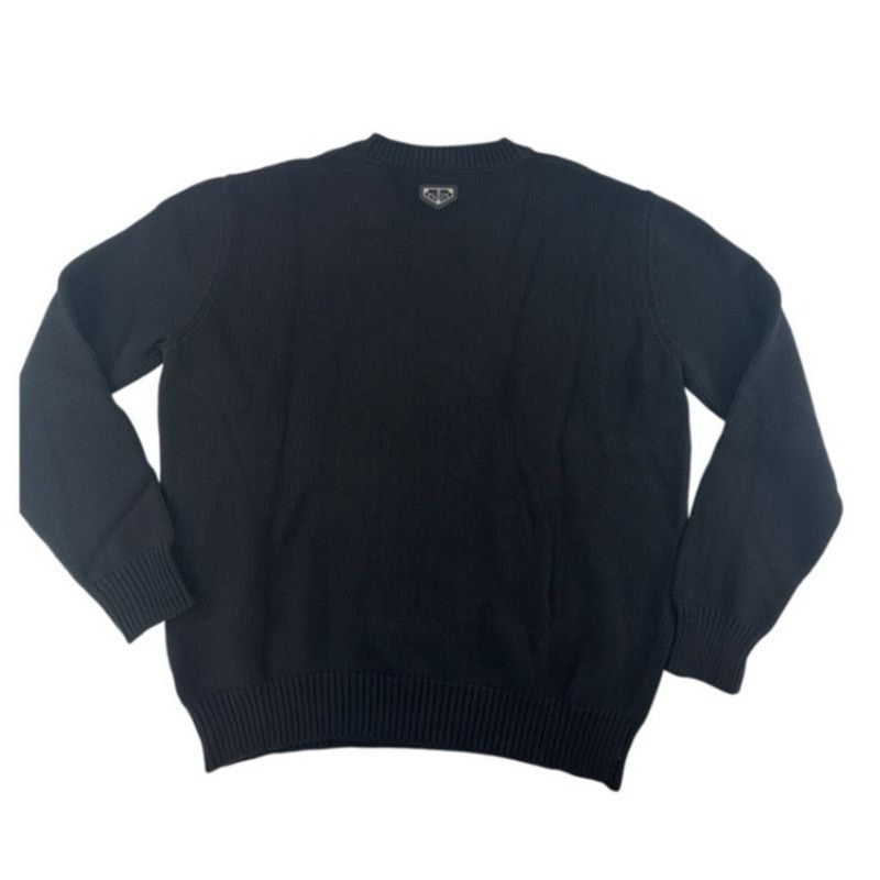 Philipp Plein Philipp Plein 1978 Black Round Neck Pullover Sweater XXL Size US XXL / EU 58 / 5 - 9 Thumbnail