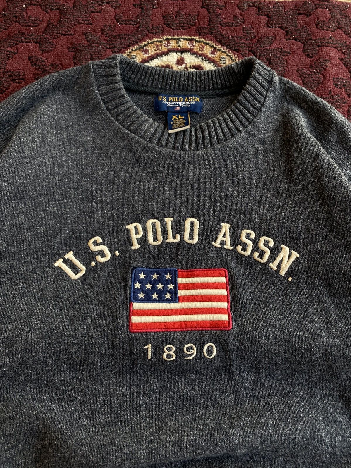 Polo Ralph Lauren × Ralph Lauren × U.S. Polo Assn. Vintage Ralph Lauren style Usa logo sweater knitwear Size US M / EU 48-50 / 2 - 4 Thumbnail