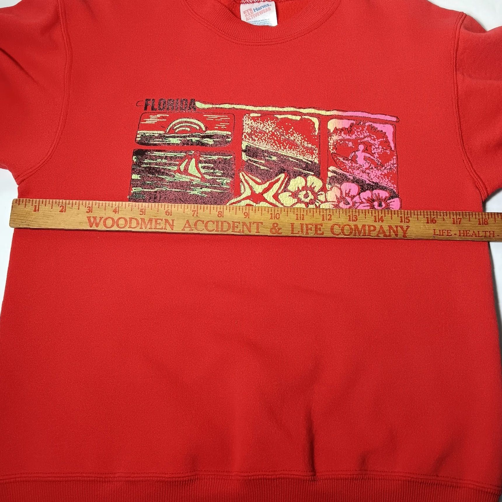 Hanes VINTAGE Hanes Florida Sweatshirt Shirt Women Small Red Crew Neck Beach Ocean Sailboat Dollar? Size S / US 4 / IT 40 - 4 Thumbnail