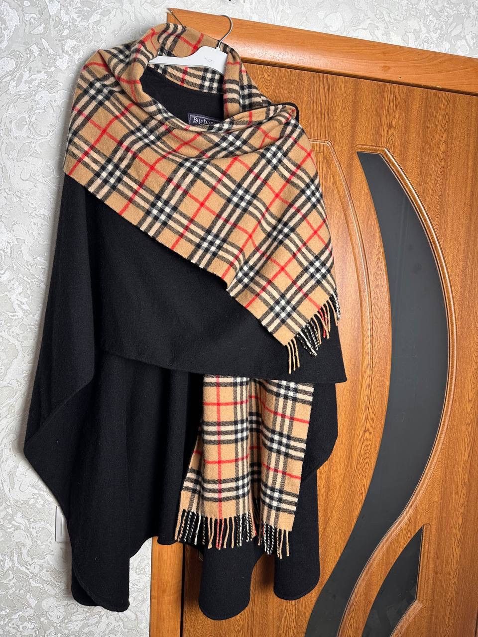Burberry Burberrys Vintage Nova Check Lambswool Cape Poncho Rare Size ONE SIZE - 14 Thumbnail