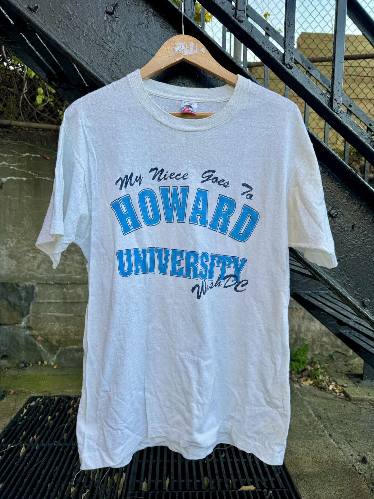 Rap Tees × Vintage Vintage Howard University College 90’s HBCU Rap Shirt Size US L / EU 52-54 / 3 - 5 Thumbnail