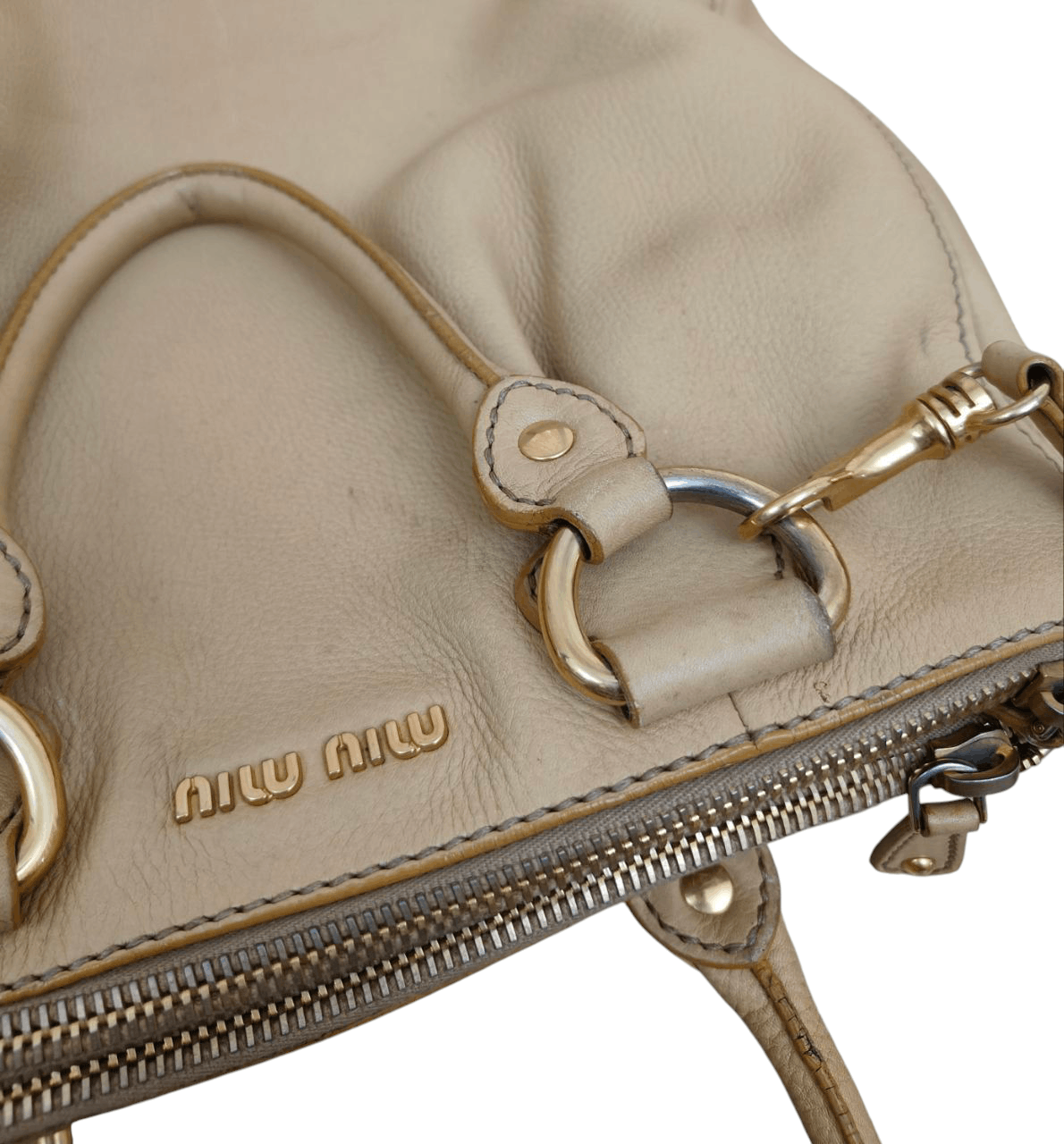 Miu Miu Miu Miu 2 Way Hand Shoulder Leather Bag Size ONE SIZE - 4 Thumbnail