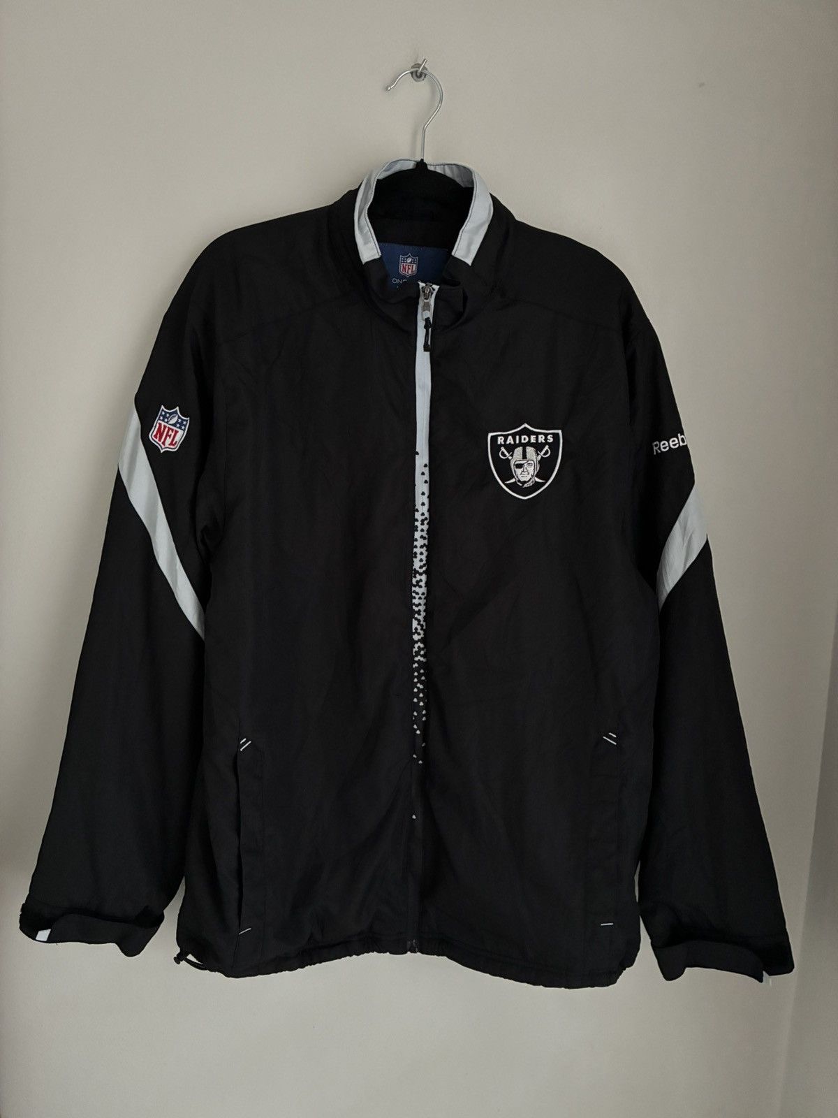Reebok Reebok NFL Oakland Raiders jacket sweatshirt y2k 00s baggy Size US M / EU 48-50 / 2 - 12 Thumbnail