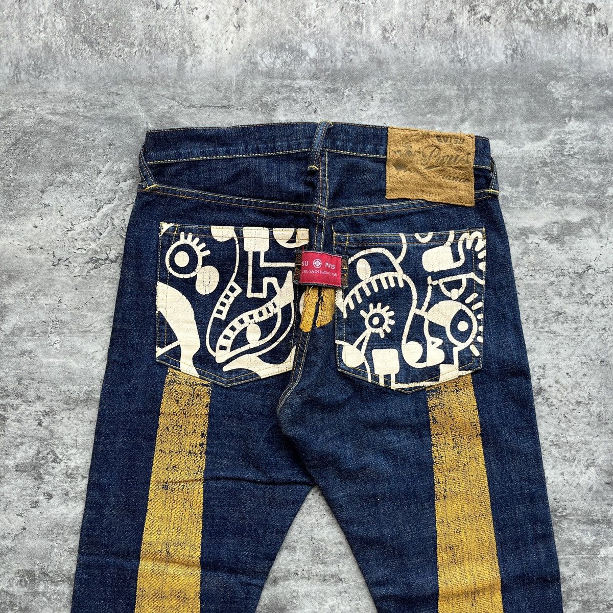 Evisu × Japanese Brand EVISU PARIS DAICOCK SELVEDGE JEANS Size US 32 / EU 48 - 3 Thumbnail