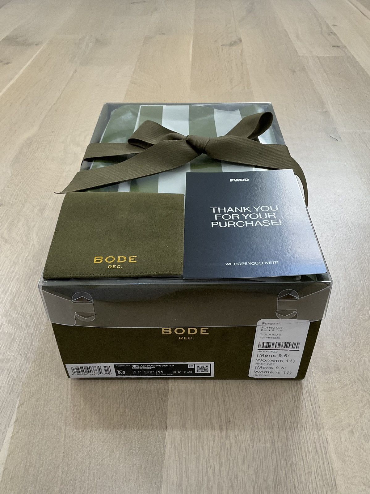 Bode × Nike Nike x Bode Astro Grabber SP Black FQ6892-001 Size US 9.5 / EU 42-43 - 9 Thumbnail