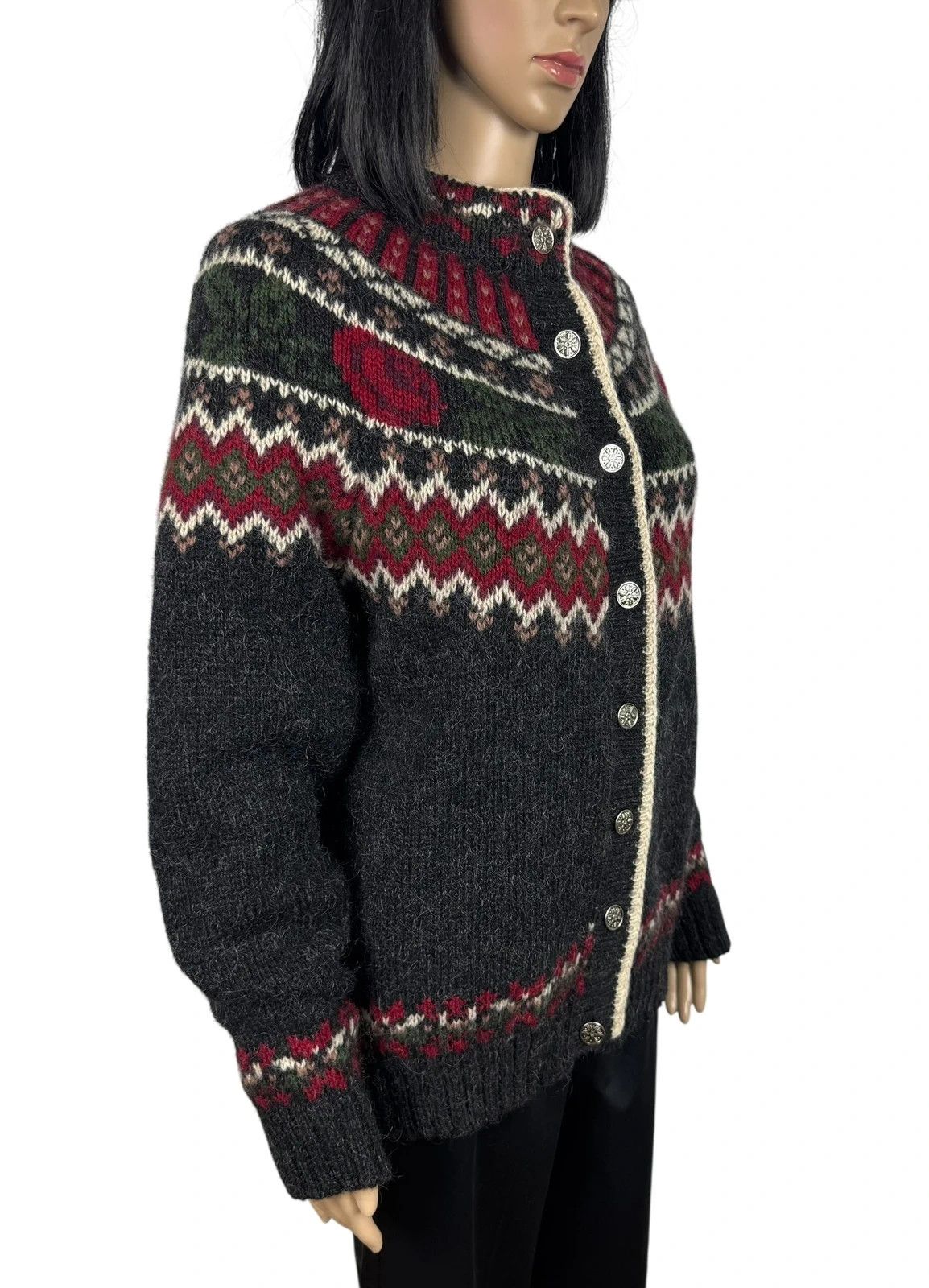 Woolrich Woolen Mills Woolrich Wool Sweater Handknit Vintage Button Up size L Size L / US 10 / IT 46 - 3 Thumbnail