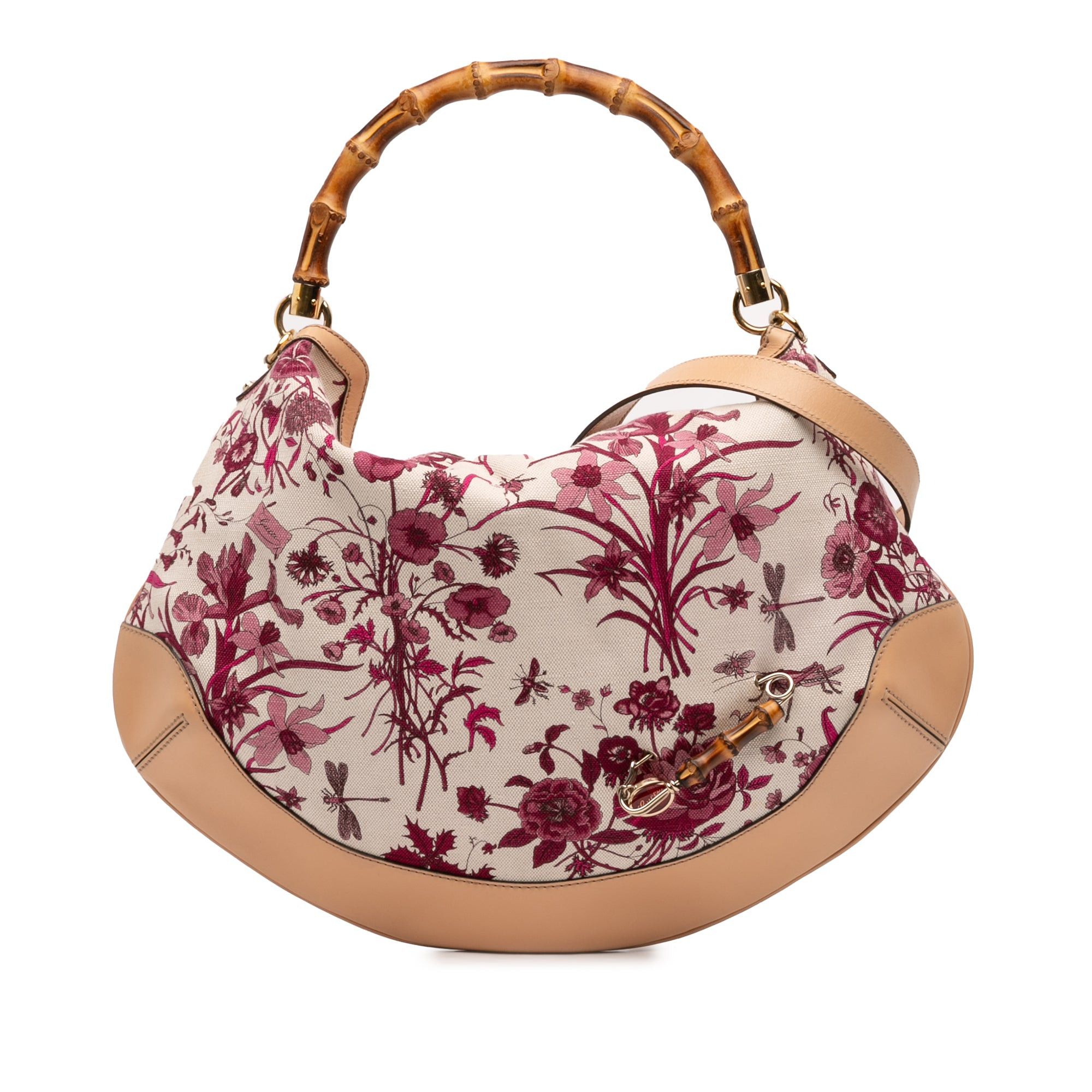 Gucci × Tom Ford Gucci - Tom Ford - 1999 White Floral Print Jackie 
