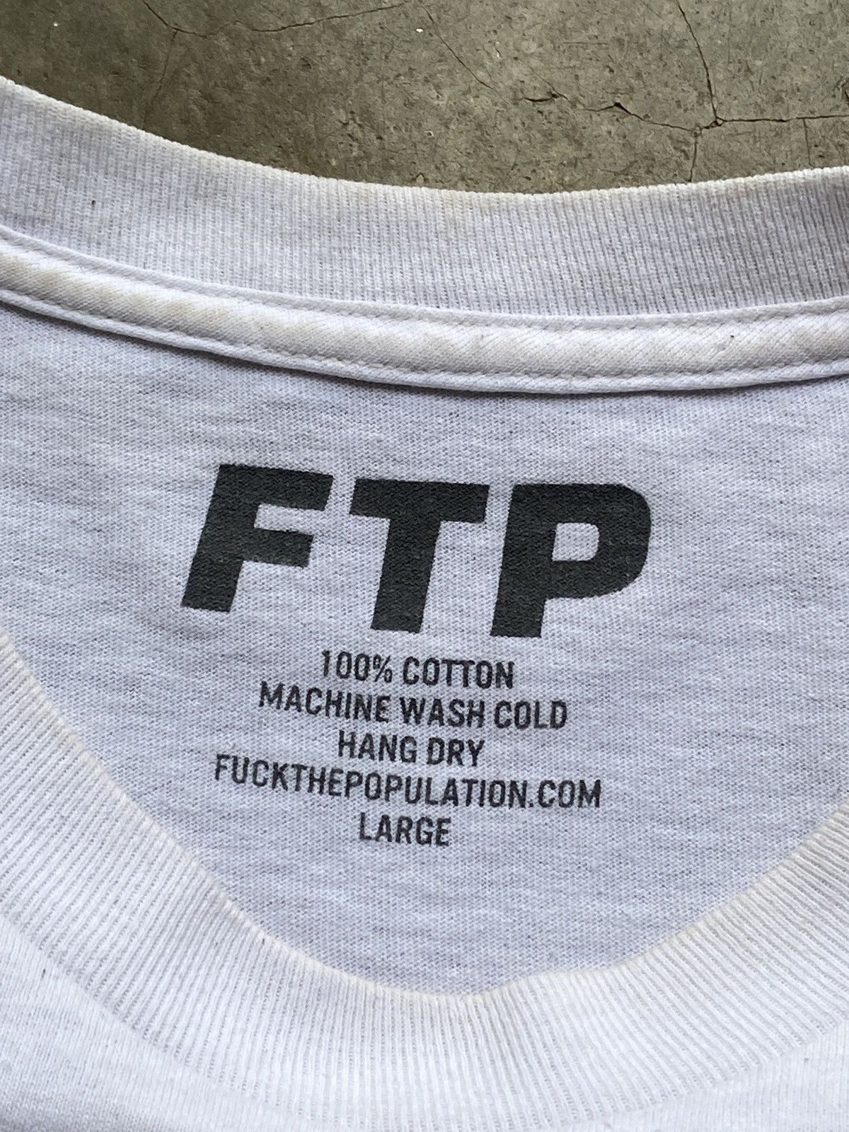 Fuck The Population 2017 Fuck The Population “Spook” Thrashed Tee Size US L / EU 52-54 / 3 - 6 Thumbnail