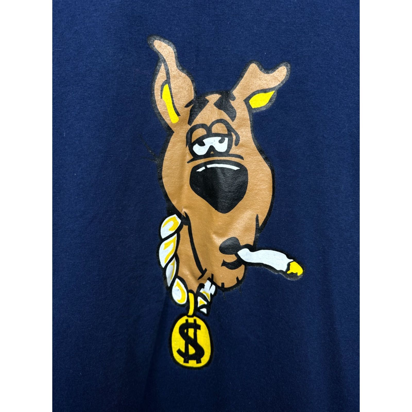 Vintage VINTAGE Scooby-Doo Cartoon 90s Mens T-Shirt XL Blue Short Sleeve Crew Neck Comic Size US XL / EU 56 / 4 - 3 Thumbnail