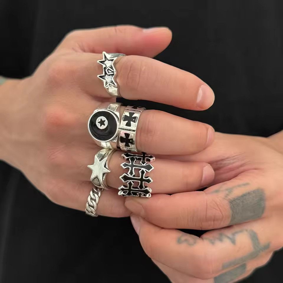 Vintage 6-Piece Set Ring Size ONE SIZE - 3 Thumbnail
