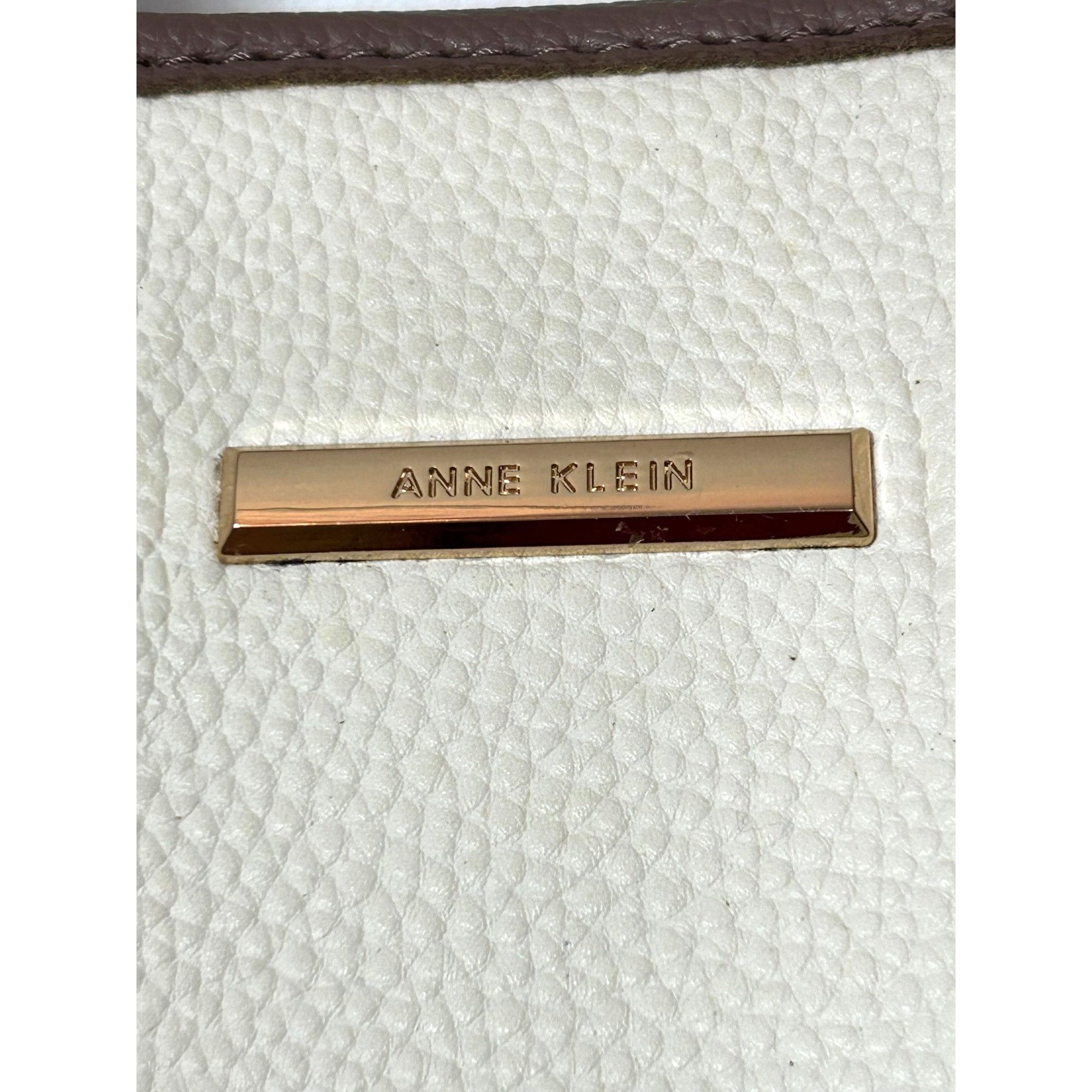 Anne Klein Anne Klein Tote Bag, Wristlet Cream Green Brown Logo Charm D Size ONE SIZE - 3 Thumbnail