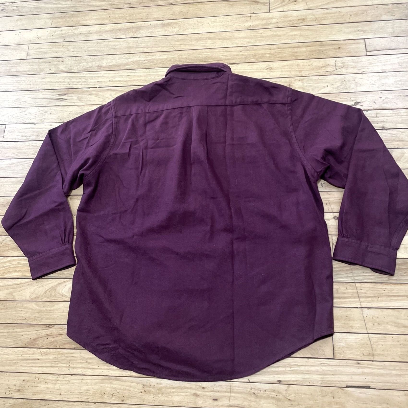 Brooks Brothers VINTAGE Brooks Brothers 1818 Wool Button Shirt Men XL Long Sleeve Militaria Red Maroon Wool Button-Up Shirt Mens XL Long Sleeve Red Militaria Size US XL / EU 56 / 4 - 2 Thumbnail