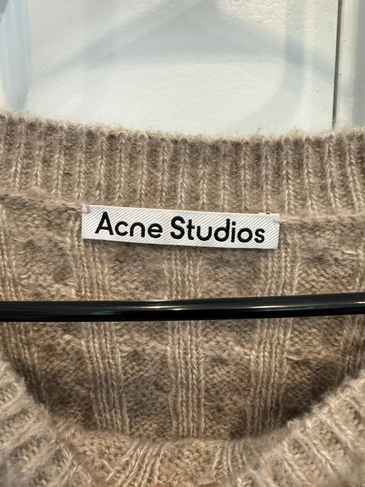Acne Studios Acne Studios Beige Cable Knit Size US M / EU 48-50 / 2 - 3 Thumbnail