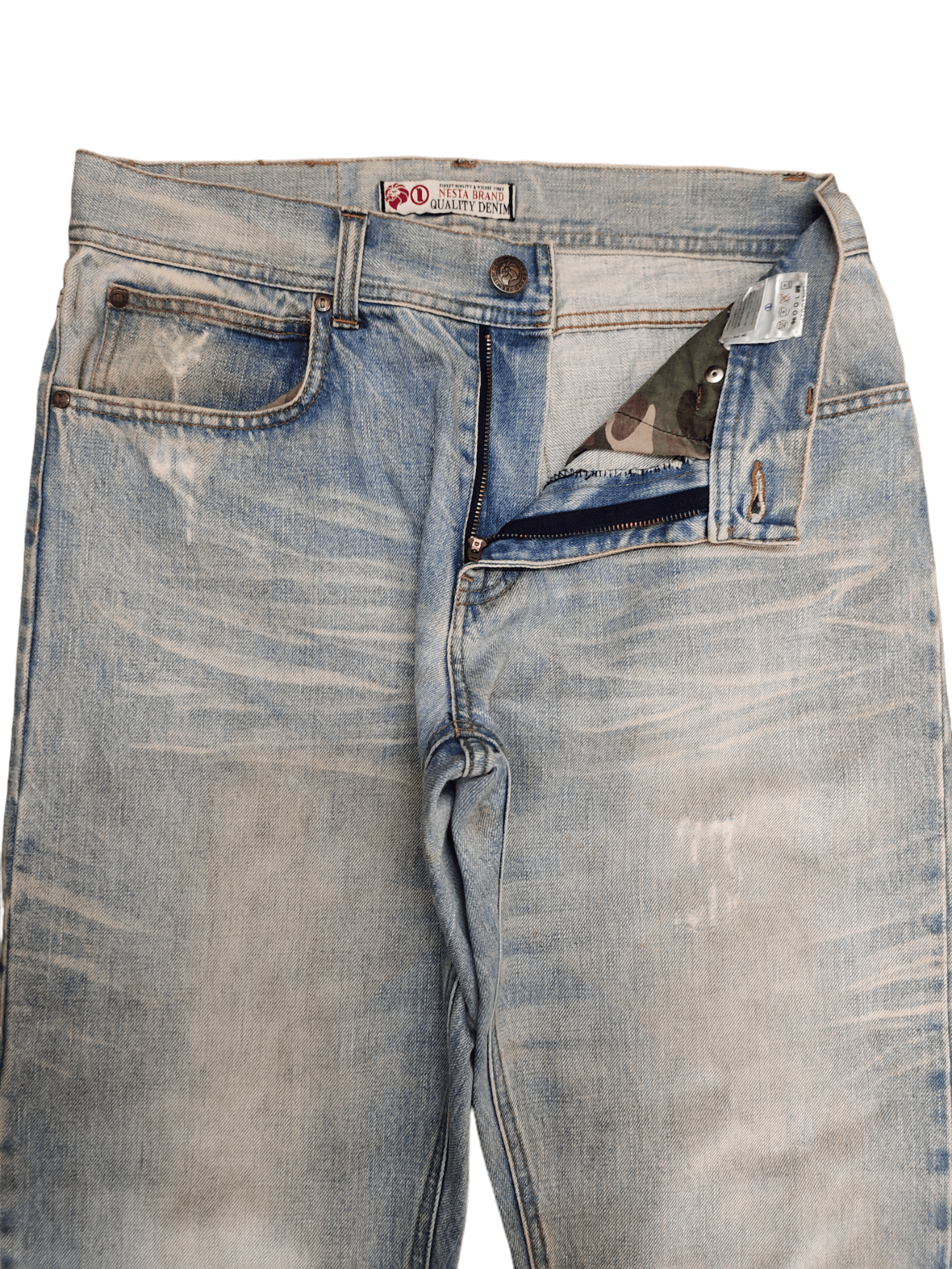 Comme des Garcons × Undercover Nesta Brand Distress Faded Clawmark Jeans Undercover Style Size US 32 / EU 48 - 15 Thumbnail