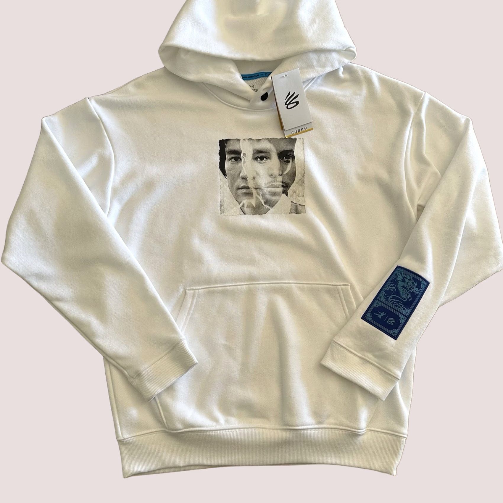 Under Armour Under Armour Curry x Bruce Lee Hoodie Mens Size S White Solid 1385302 Size US S / EU 44-46 / 1 - 1 Thumbnail