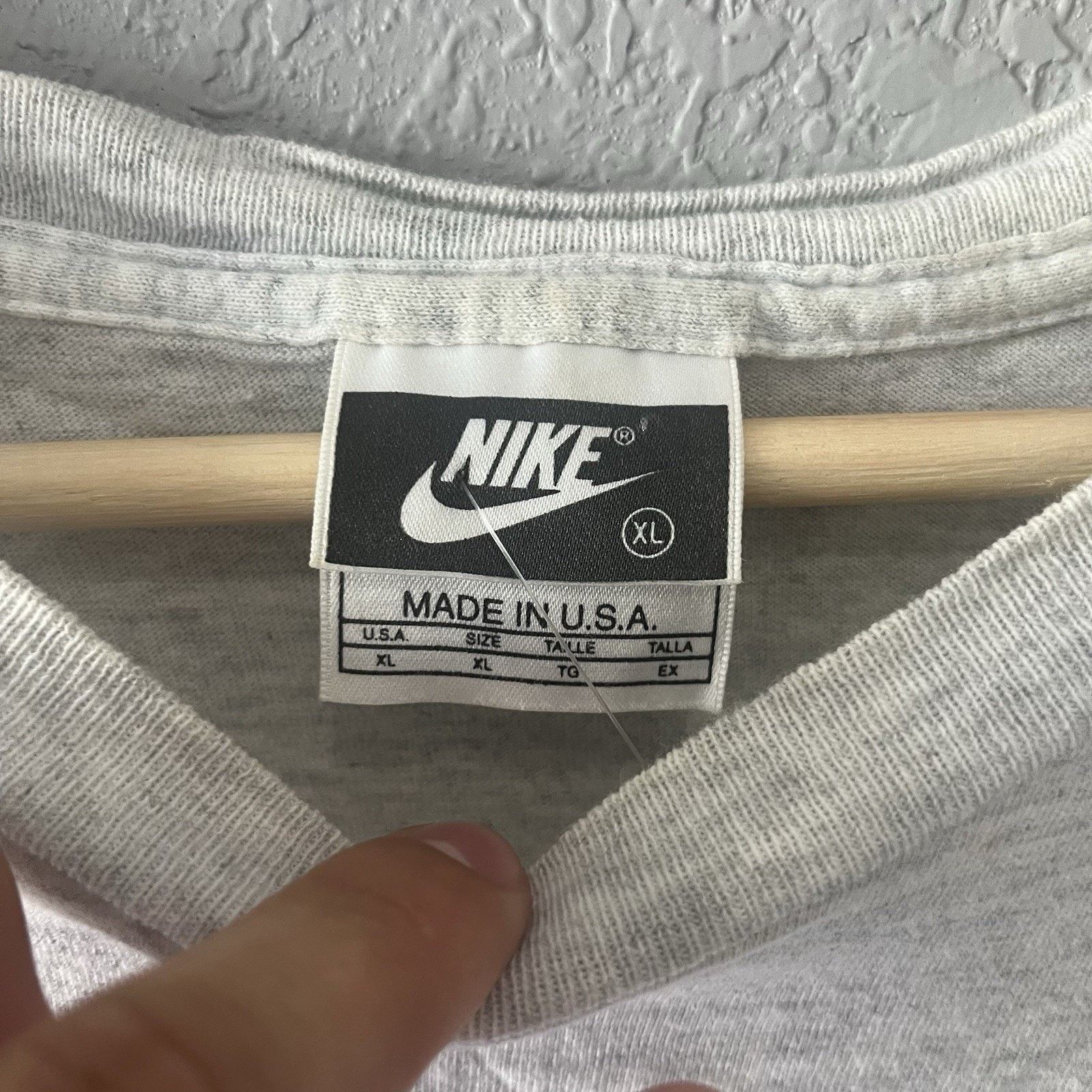 Nike Vintage 90’s Nike Swoosh Tshirt Men’s XL Gray Sportswear Mad Size US XL / EU 56 / 4 - 3 Thumbnail