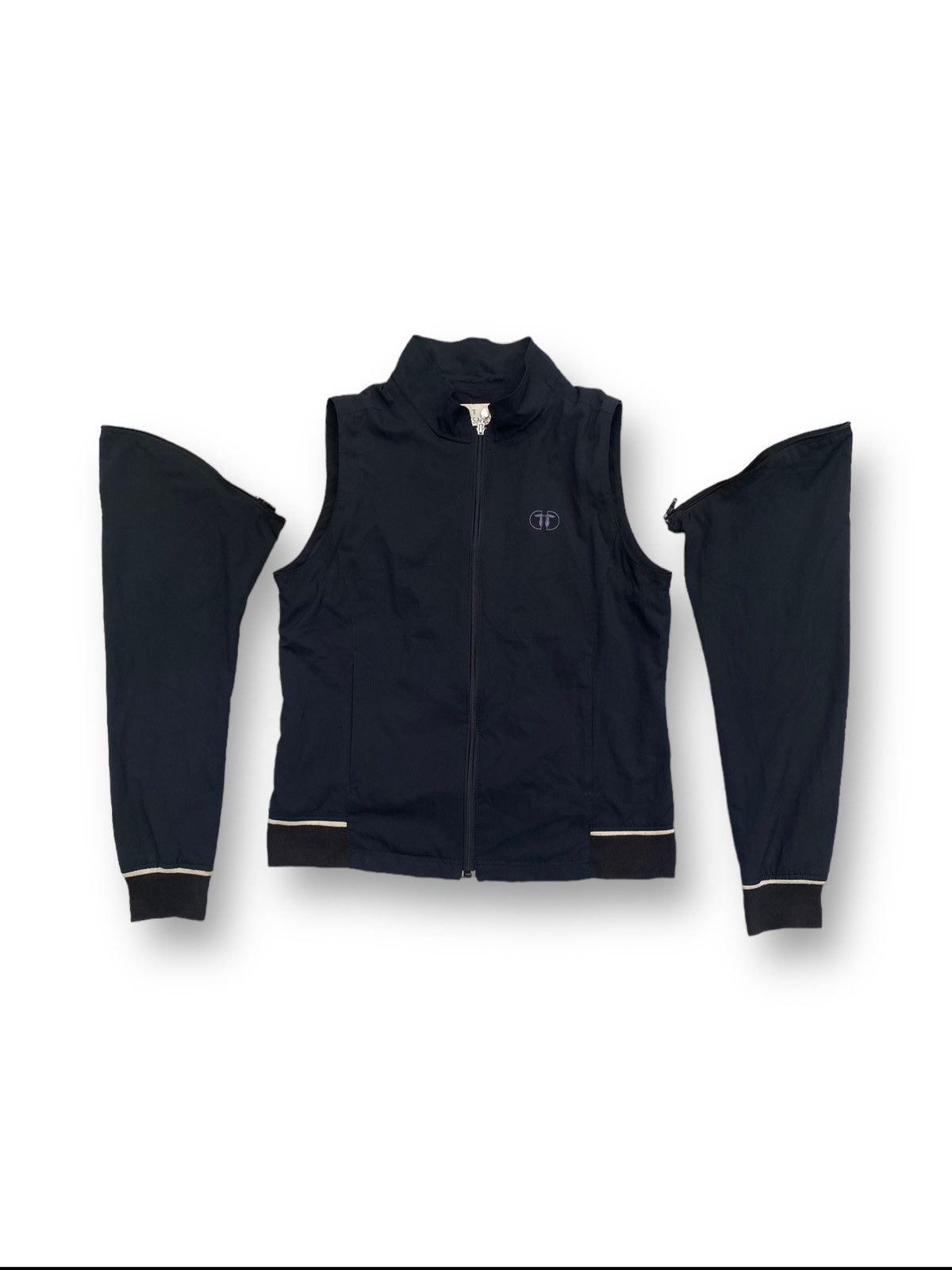 Trussardi × Vintage Vintage Trussardi Removeable Sleeve Light Jacket. #C1 Size US S / EU 44-46 / 1 - 2 Thumbnail