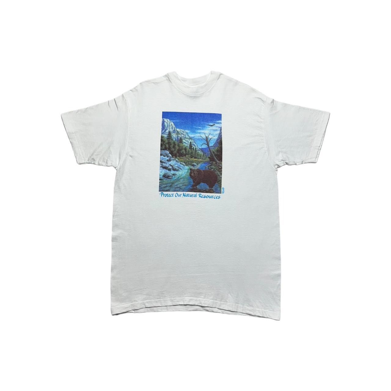 Hanes × Vintage Vintage Protect Our Natural Resources Bear Animal Nature T-S Size US L / EU 52-54 / 3 - 1 Thumbnail