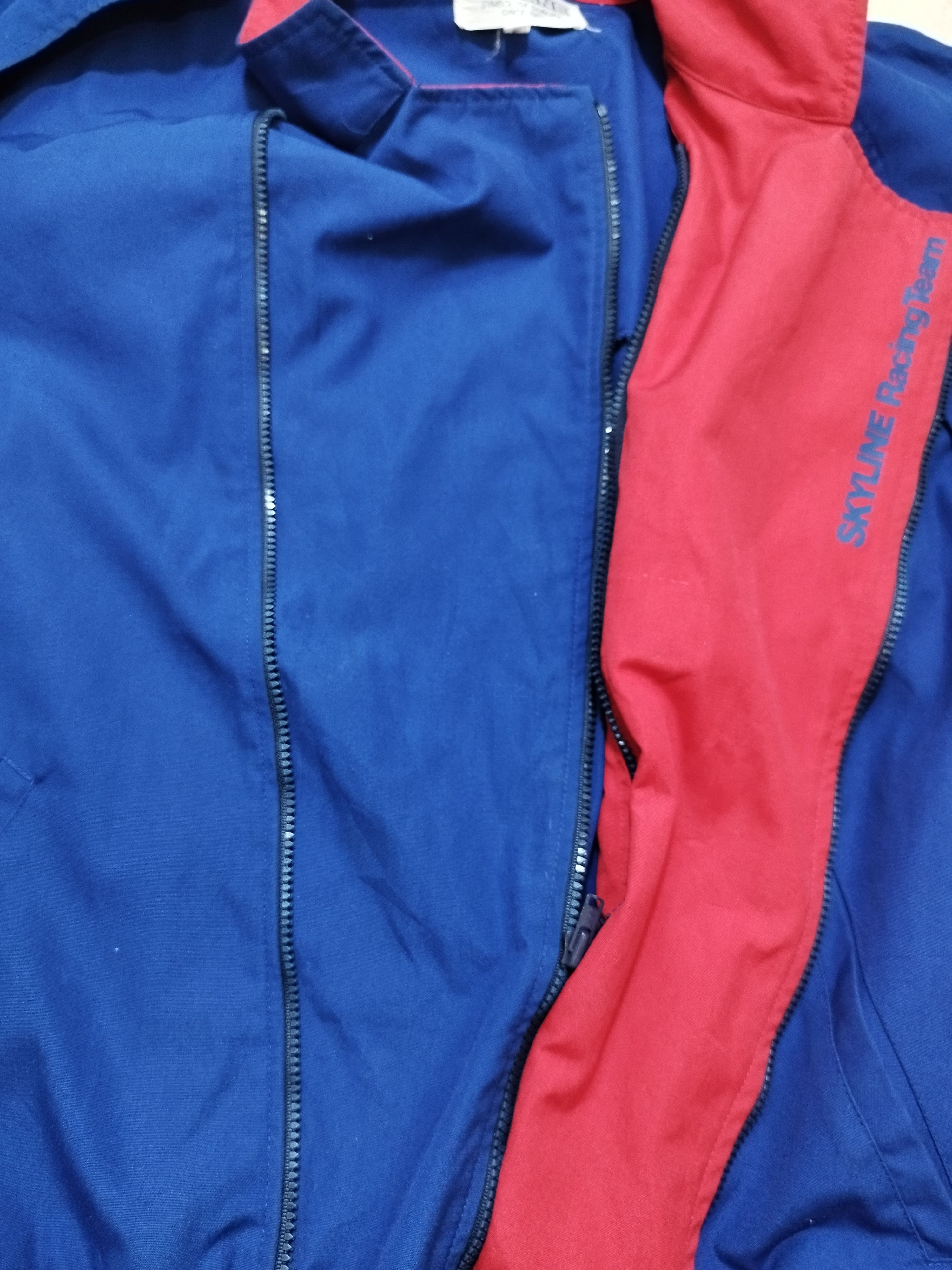 Nissan RARE 80s NISSAN SKYLINE RACING TEAM REMOVABLE SLEEVE JACKET Size US L / EU 52-54 / 3 - 4 Thumbnail