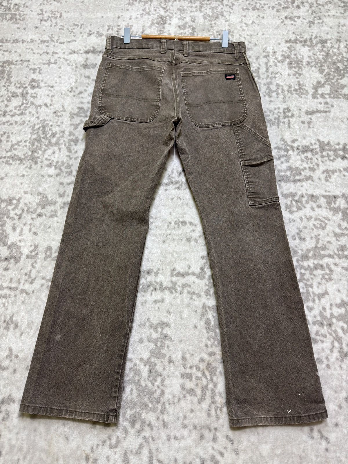 Dickies Vintage Brown Workwear Carpenter Pants Sun Faded Distressed Size US 32 / EU 48 - 2 Thumbnail