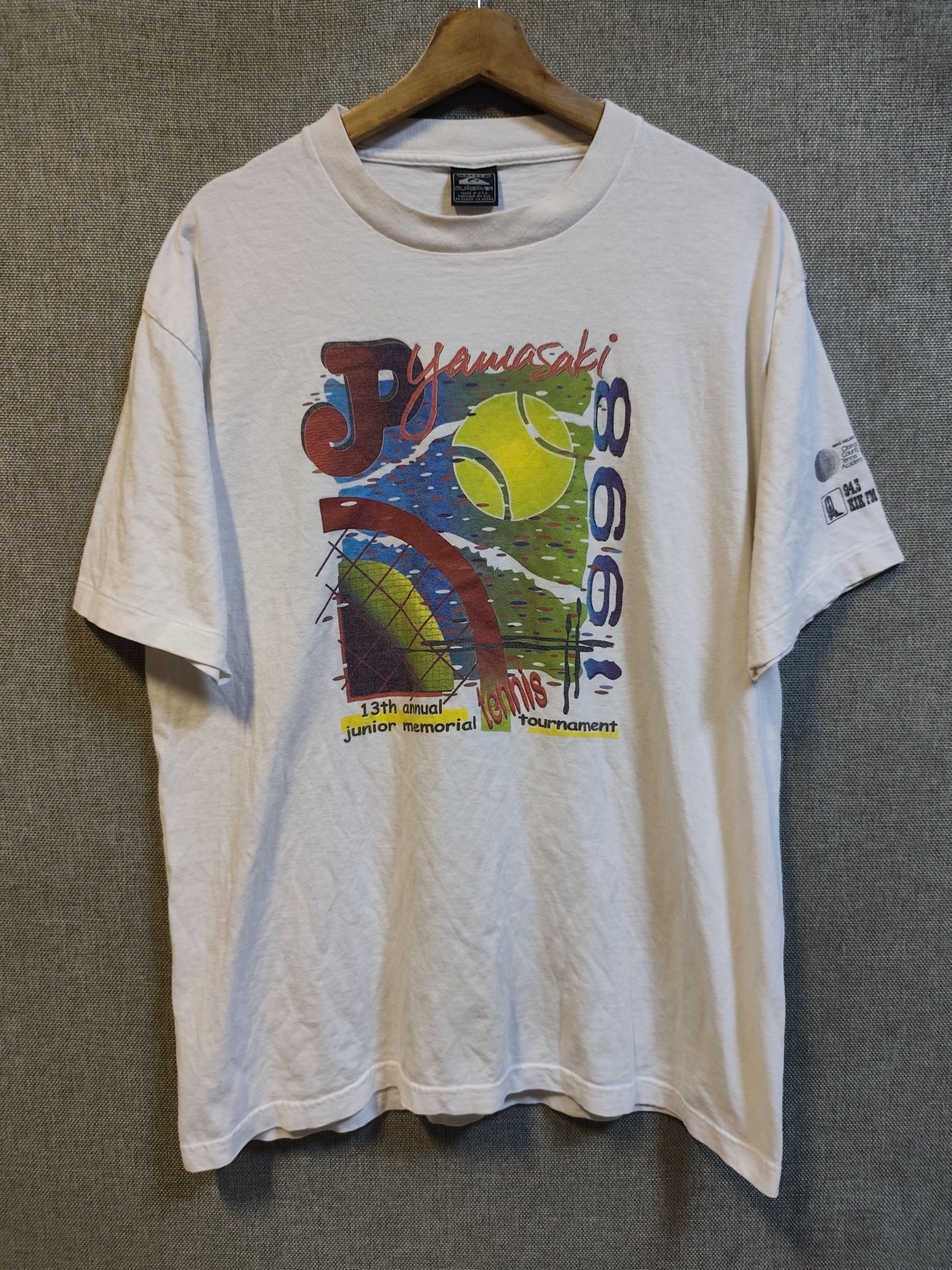 Quiksilver Vintage 1991 Quiksilver "Yamasaki Tennis" T-Shirt Size US L / EU 52-54 / 3 - 1 Thumbnail