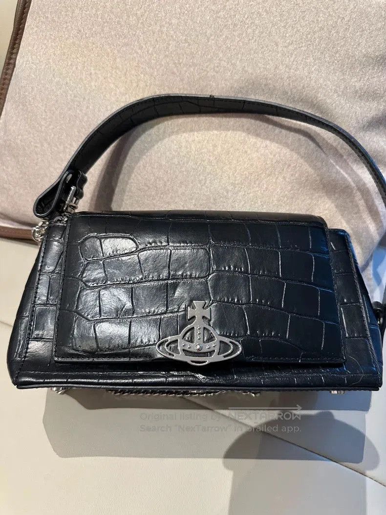 Vivienne Westwood Vivienne Westwood Hazel Black Croc Bag. Size ONE SIZE - 2 Thumbnail